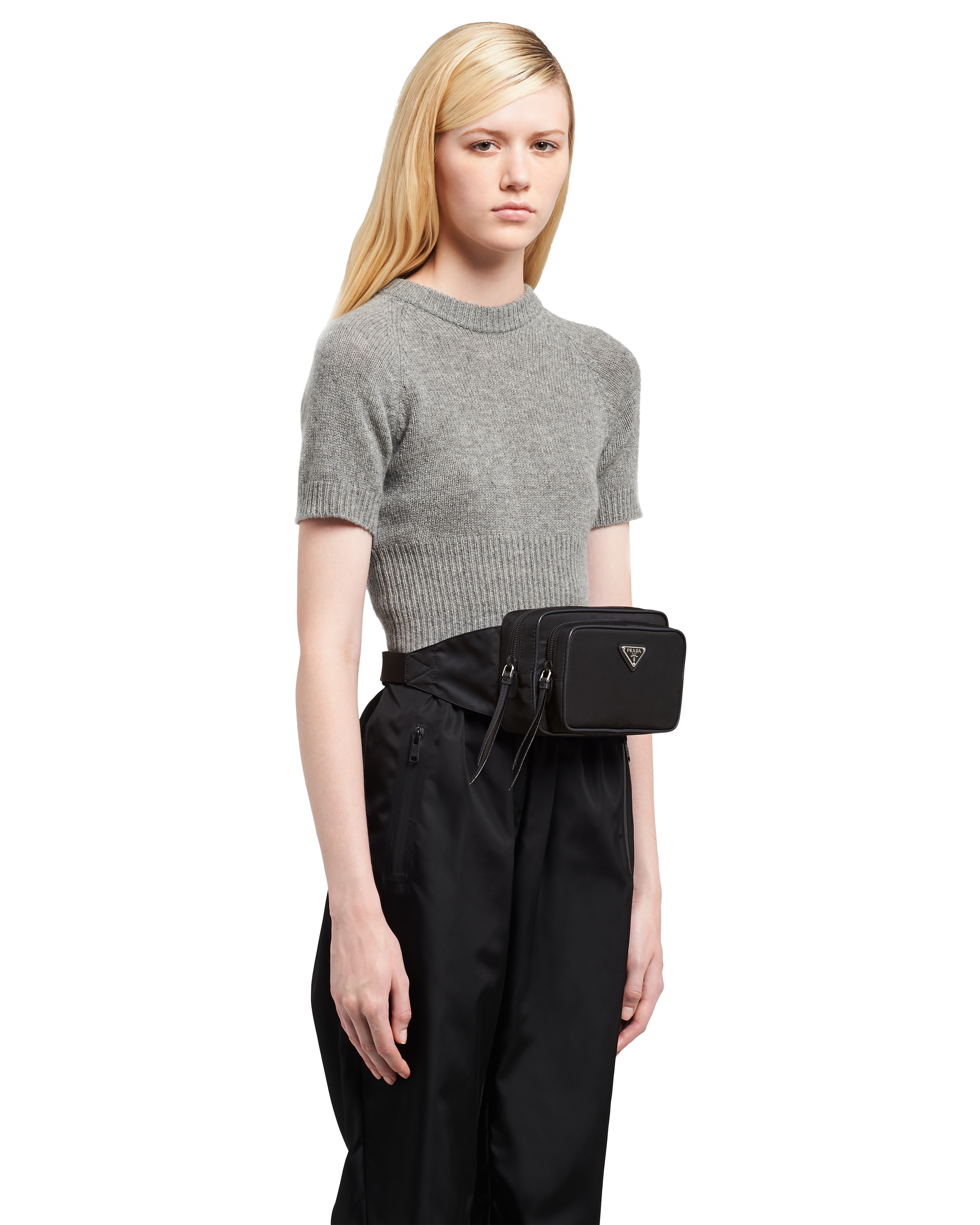 Prada nylon cheap fanny bag