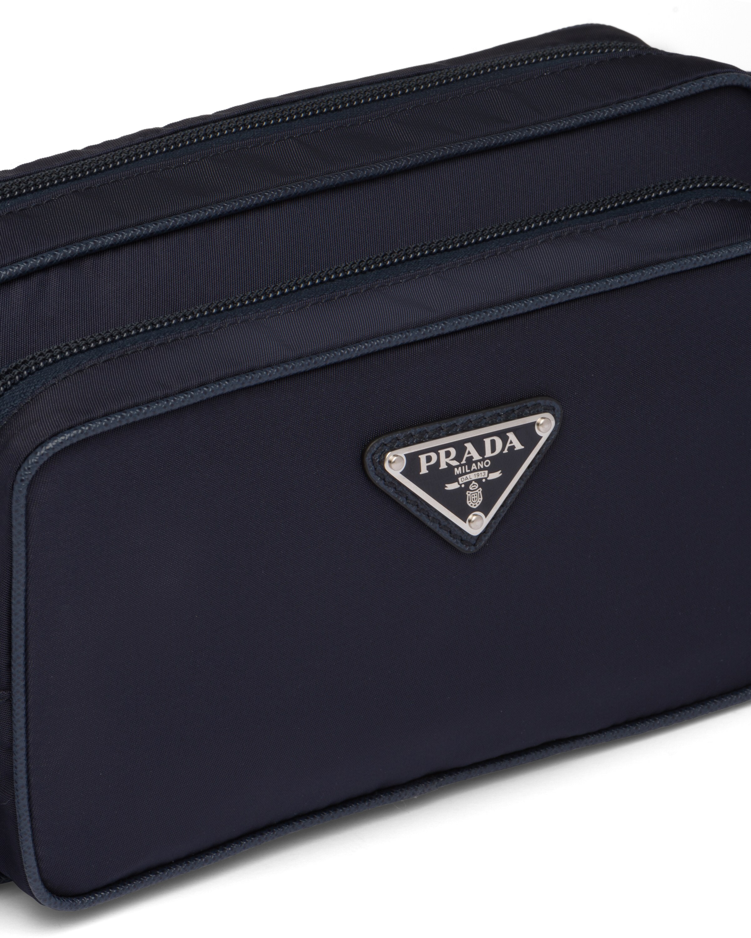 Blue/ Black Nylon Belt Bag Prada