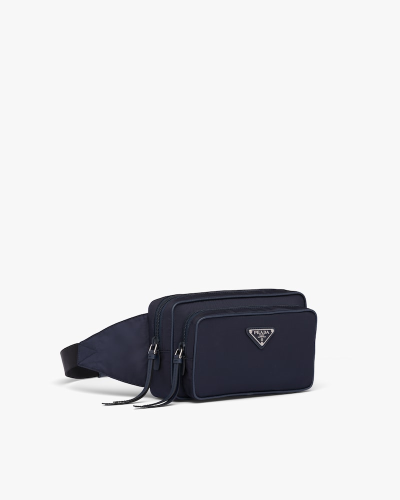 prada black technical belt bag