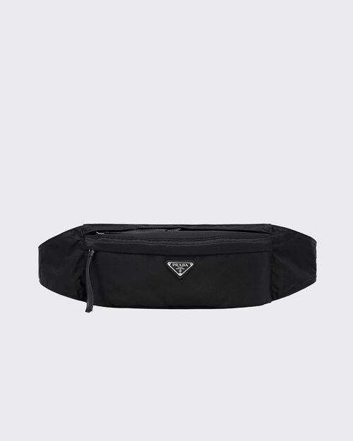 Black Nylon Belt Bag Prada