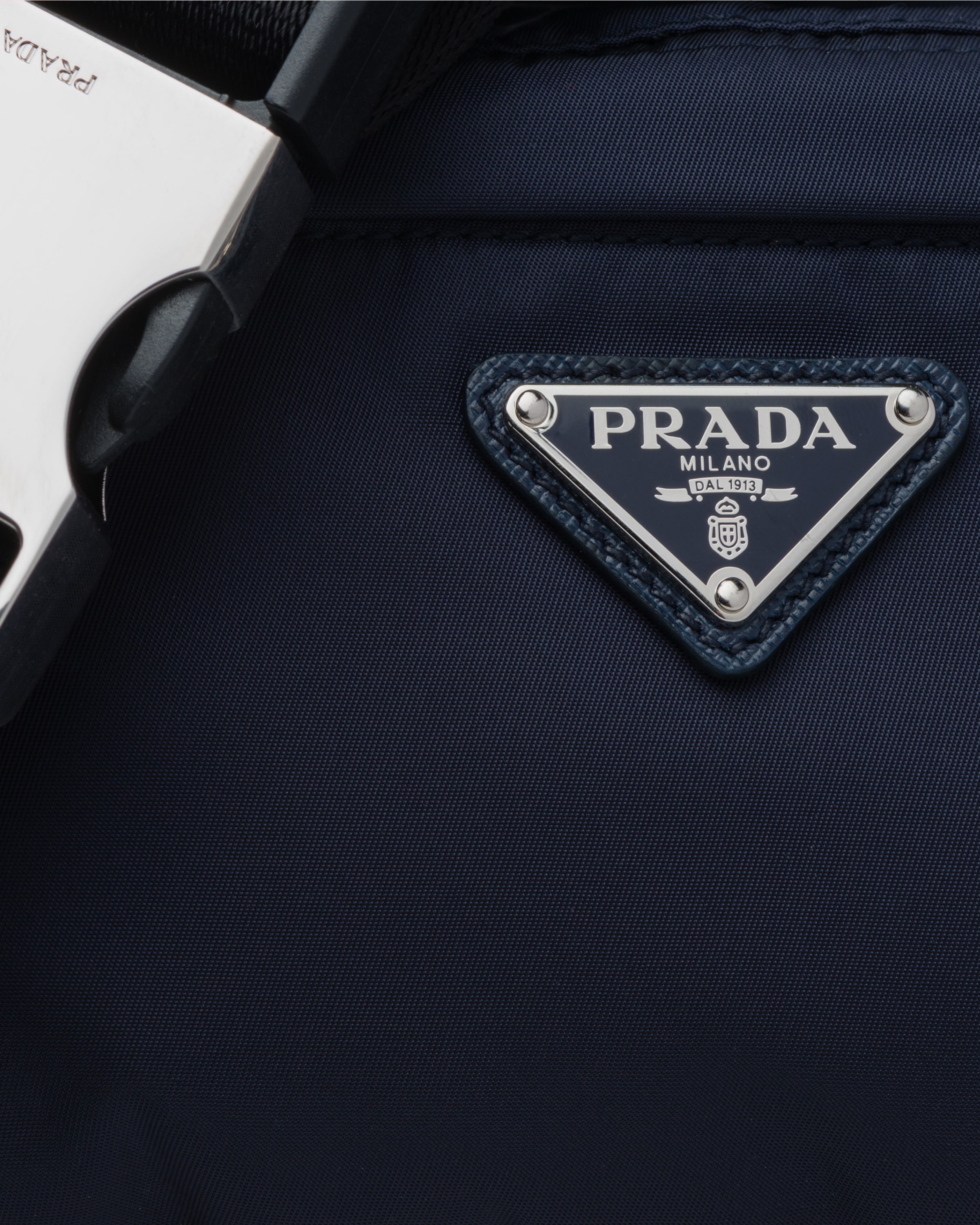Navy Nylon Belt Bag Prada