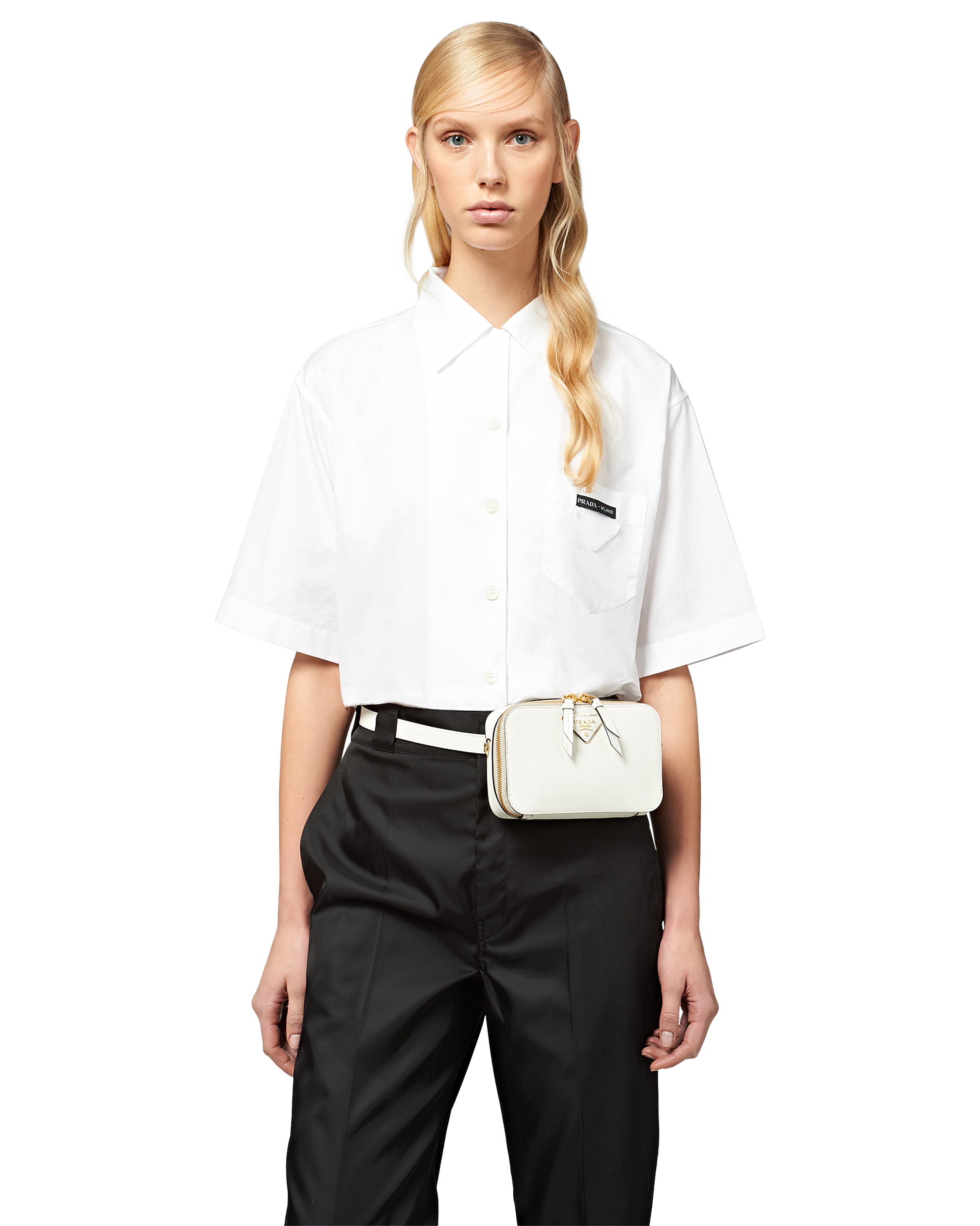 Prada Odette Saffiano leather belt bag 