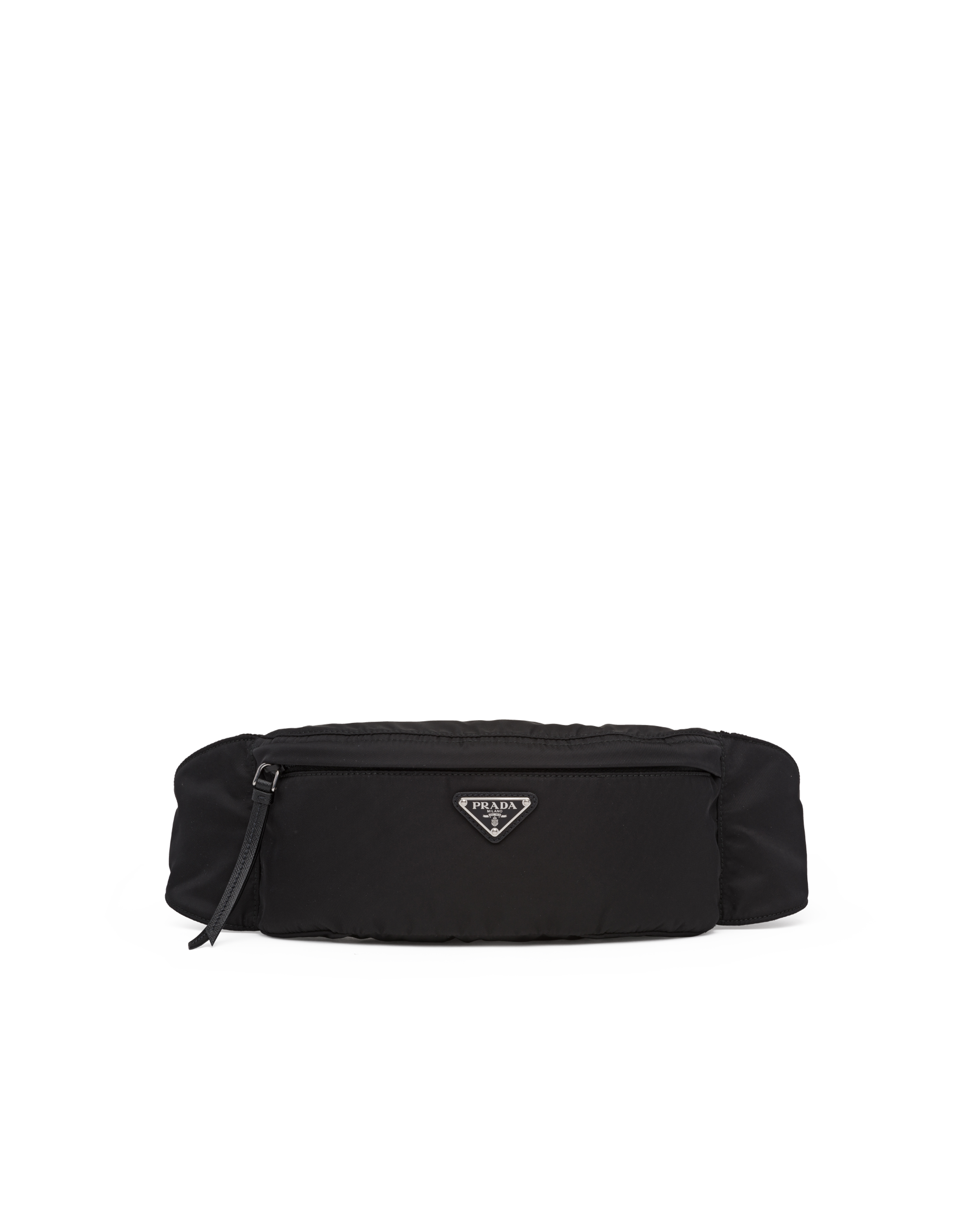 Prada Re-nylon Belt Bag In Black