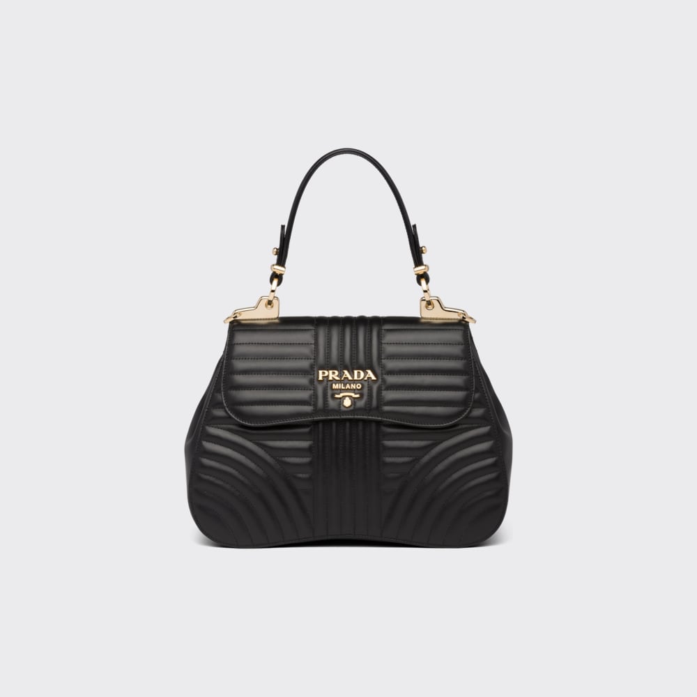 sac a main prada noir et blanc