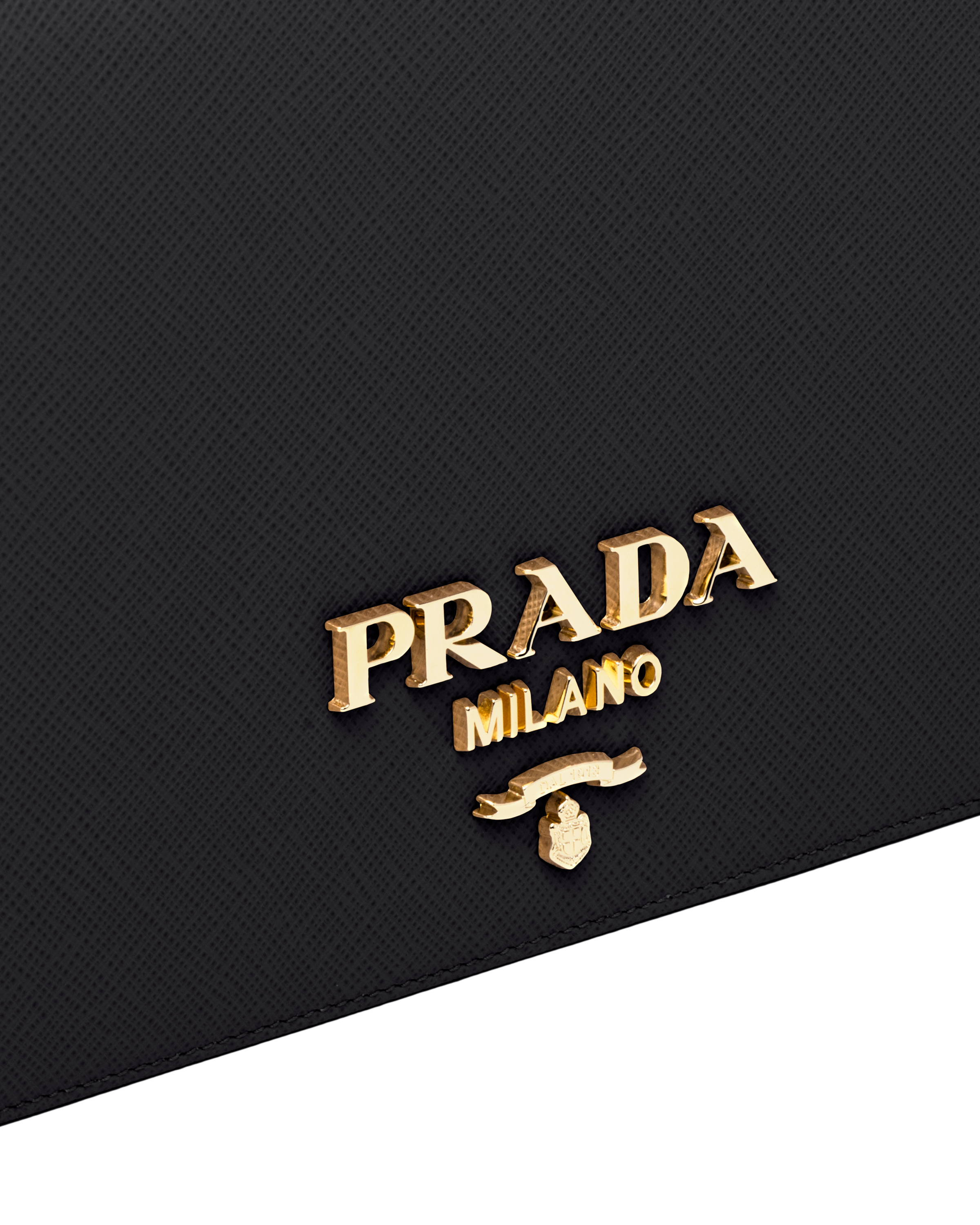 Black Saffiano Leather Mini Bag PRADA