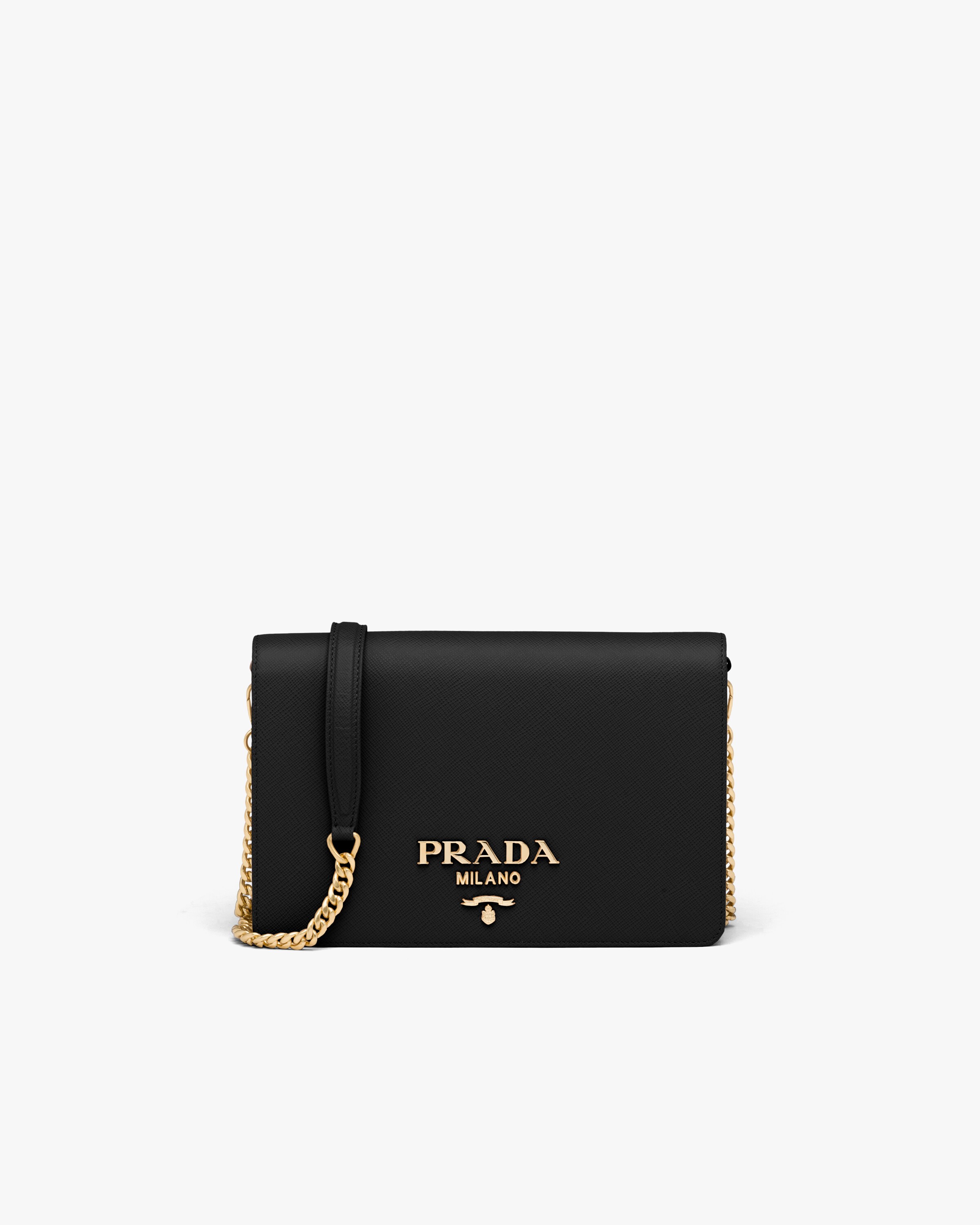 Black Saffiano Leather Mini Bag Prada