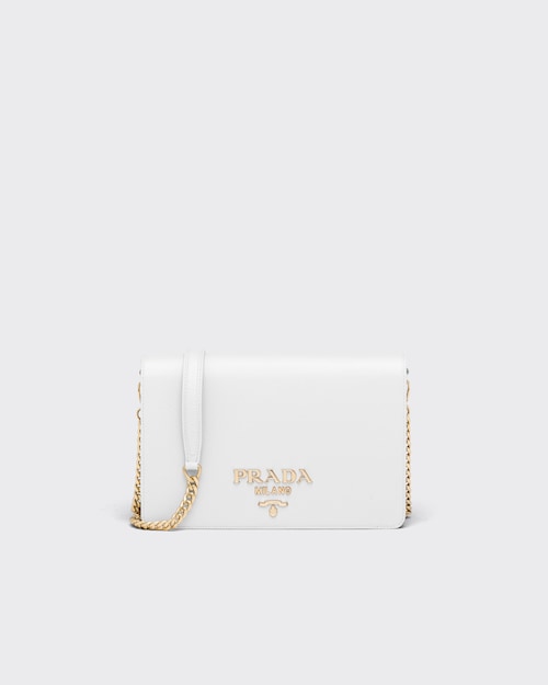 White Saffiano Leather Mini Bag | Prada White Saffiano Leather Mini Bag | Prada
