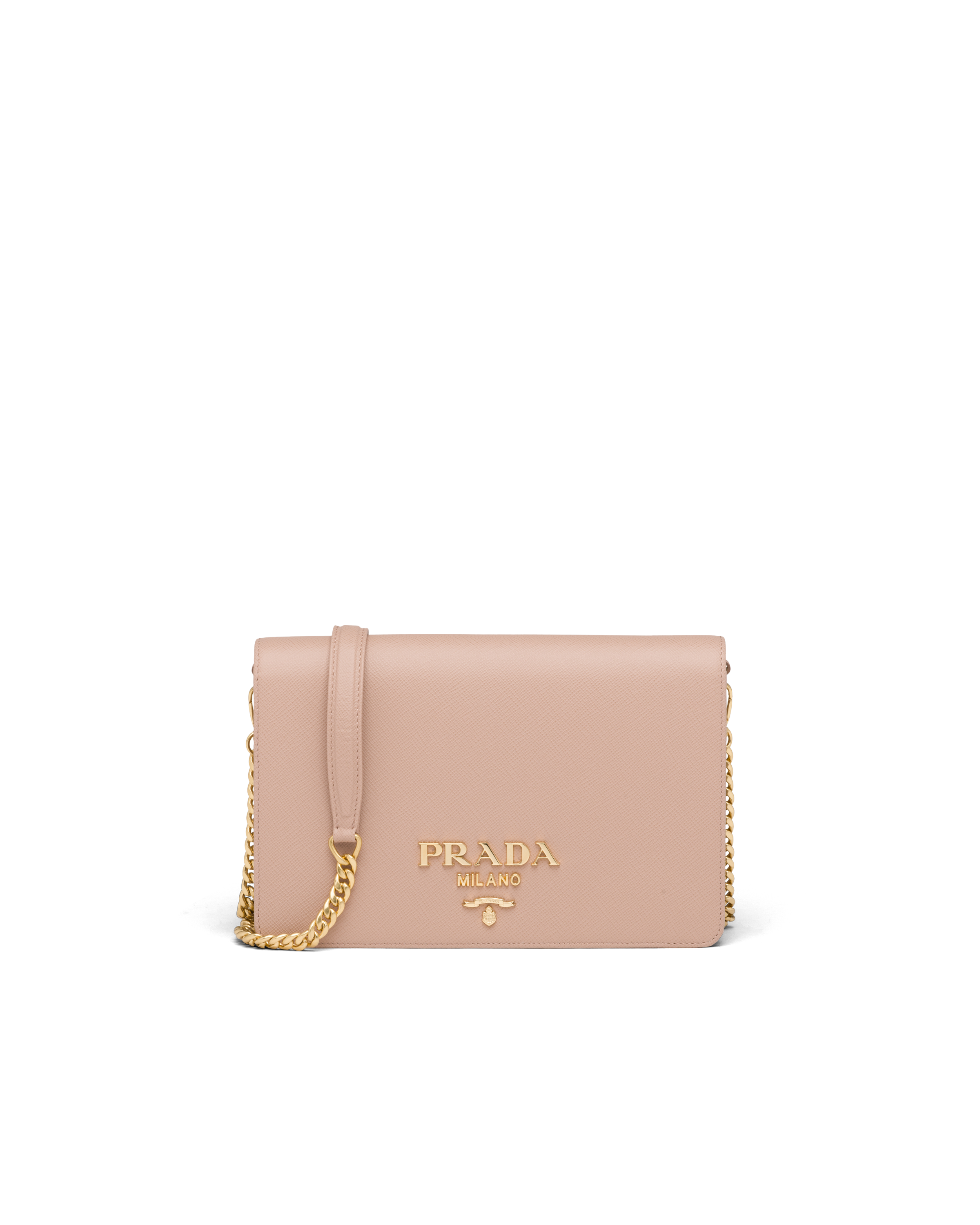 Prada Saffiano Leather Mini Bag In Powder Pink
