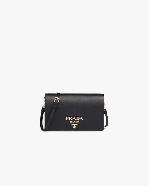 prada black clutch