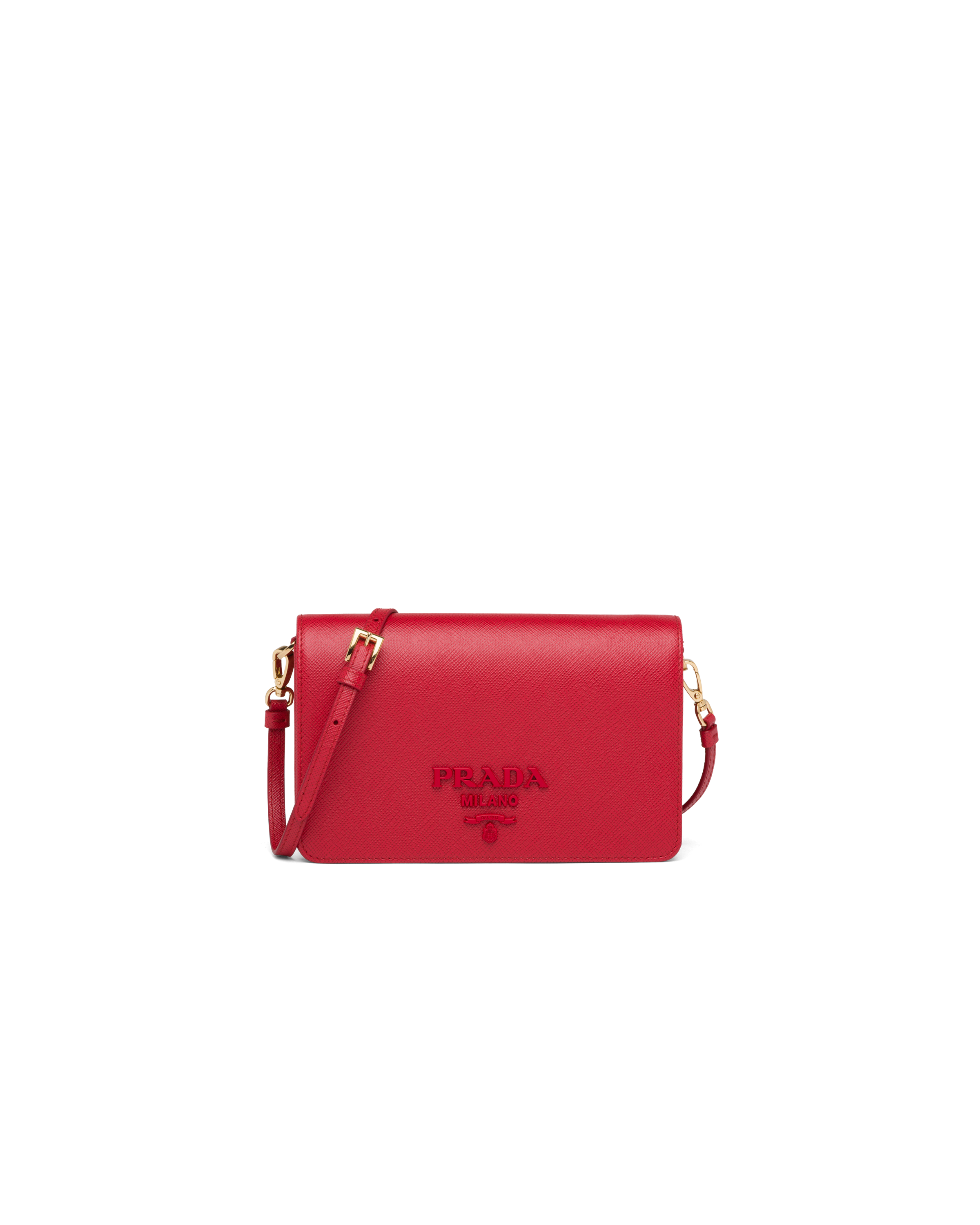 Red Saffiano Leather Mini Bag | Prada