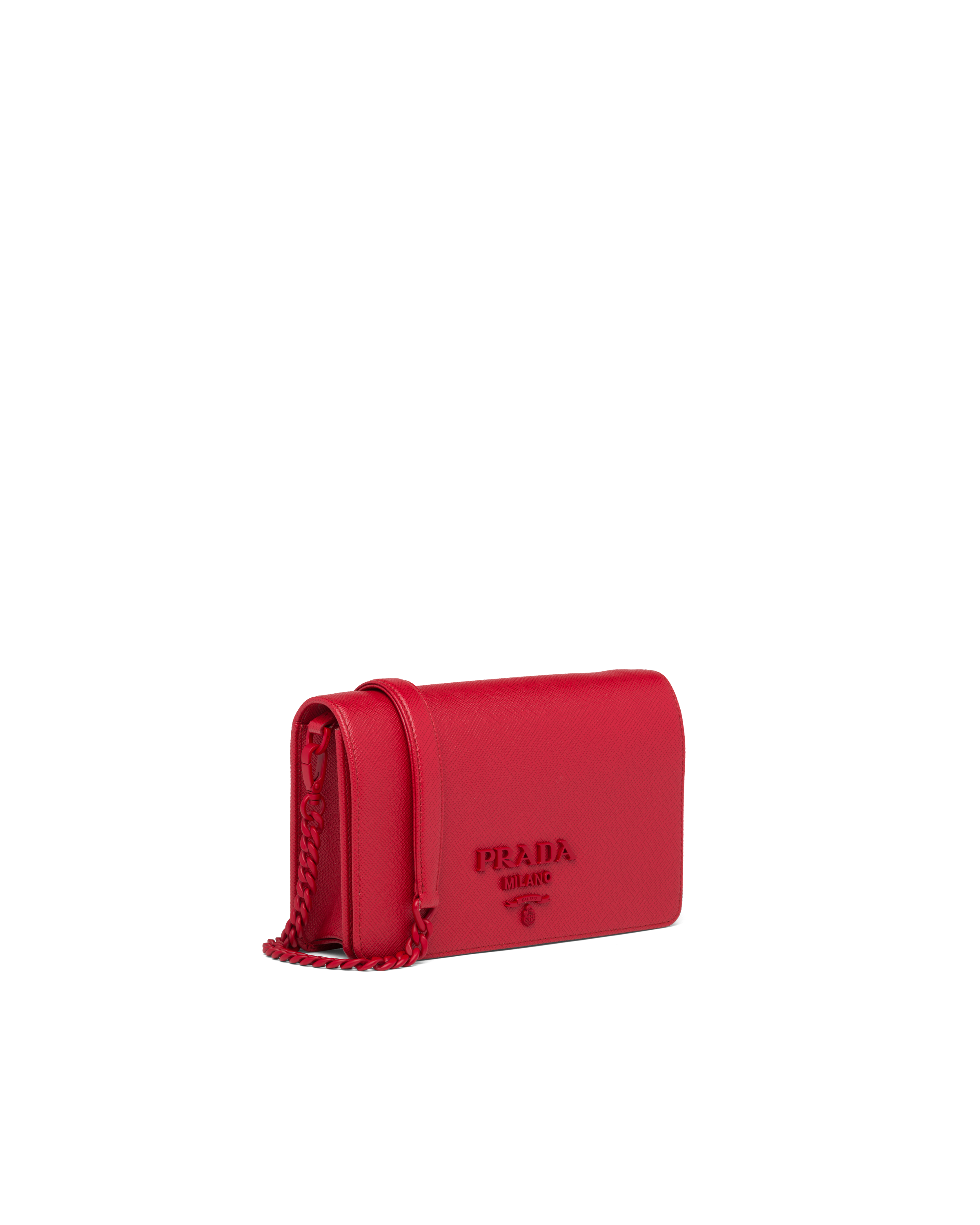 Red Saffiano leather mini-bag | Prada