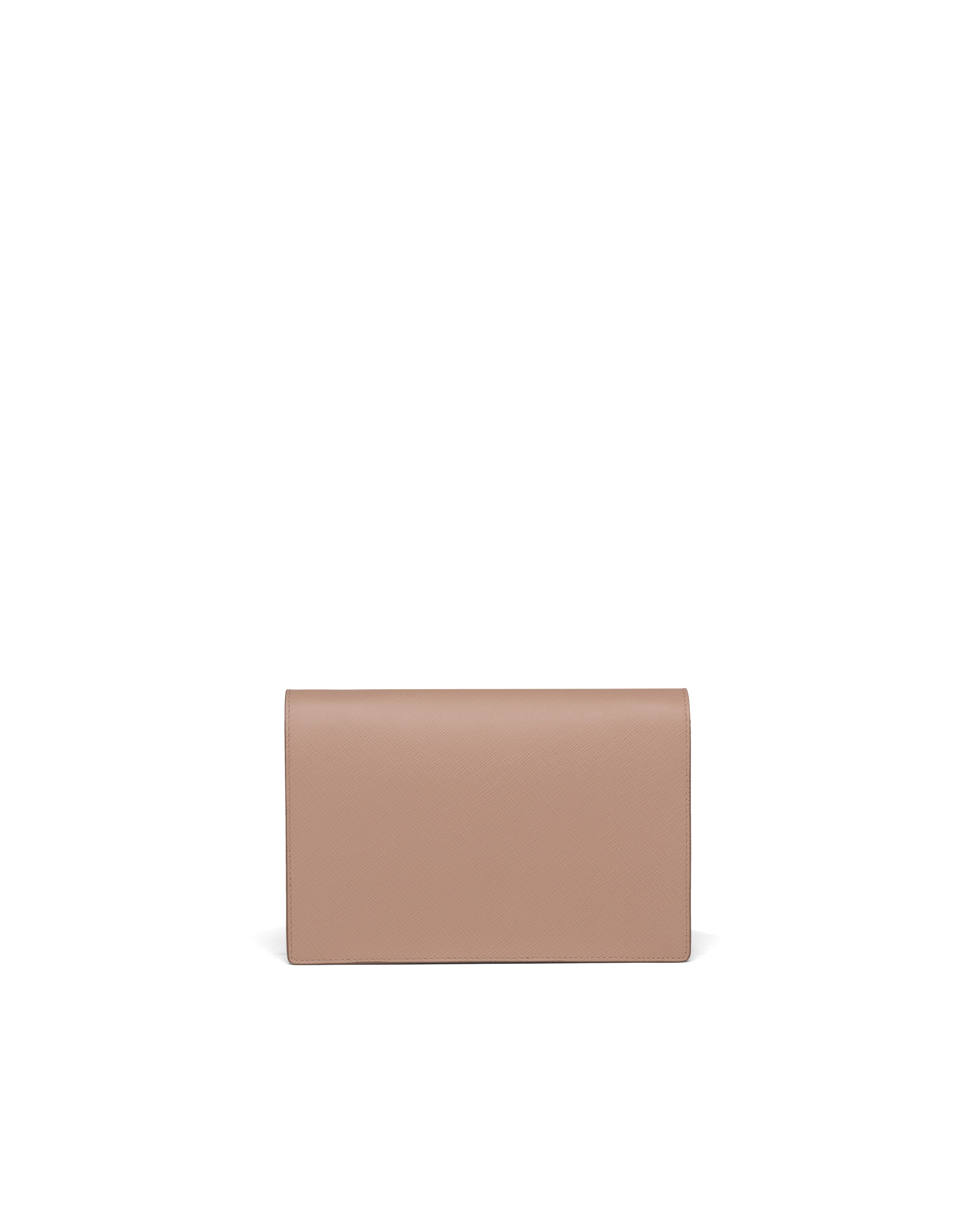 Powder Pink Saffiano Leather Mini Bag Prada
