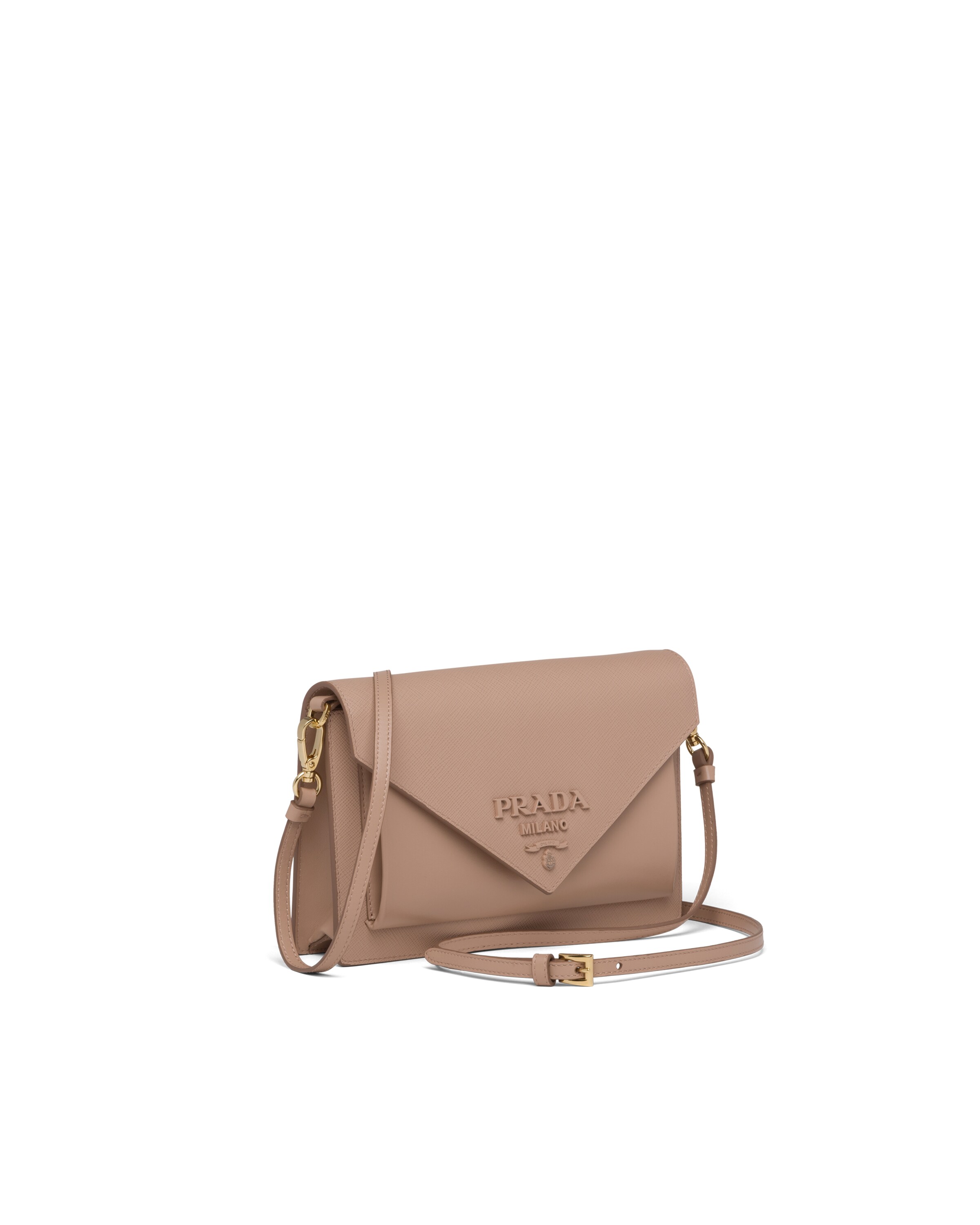 Powder Pink Saffiano Leather Mini Bag Prada