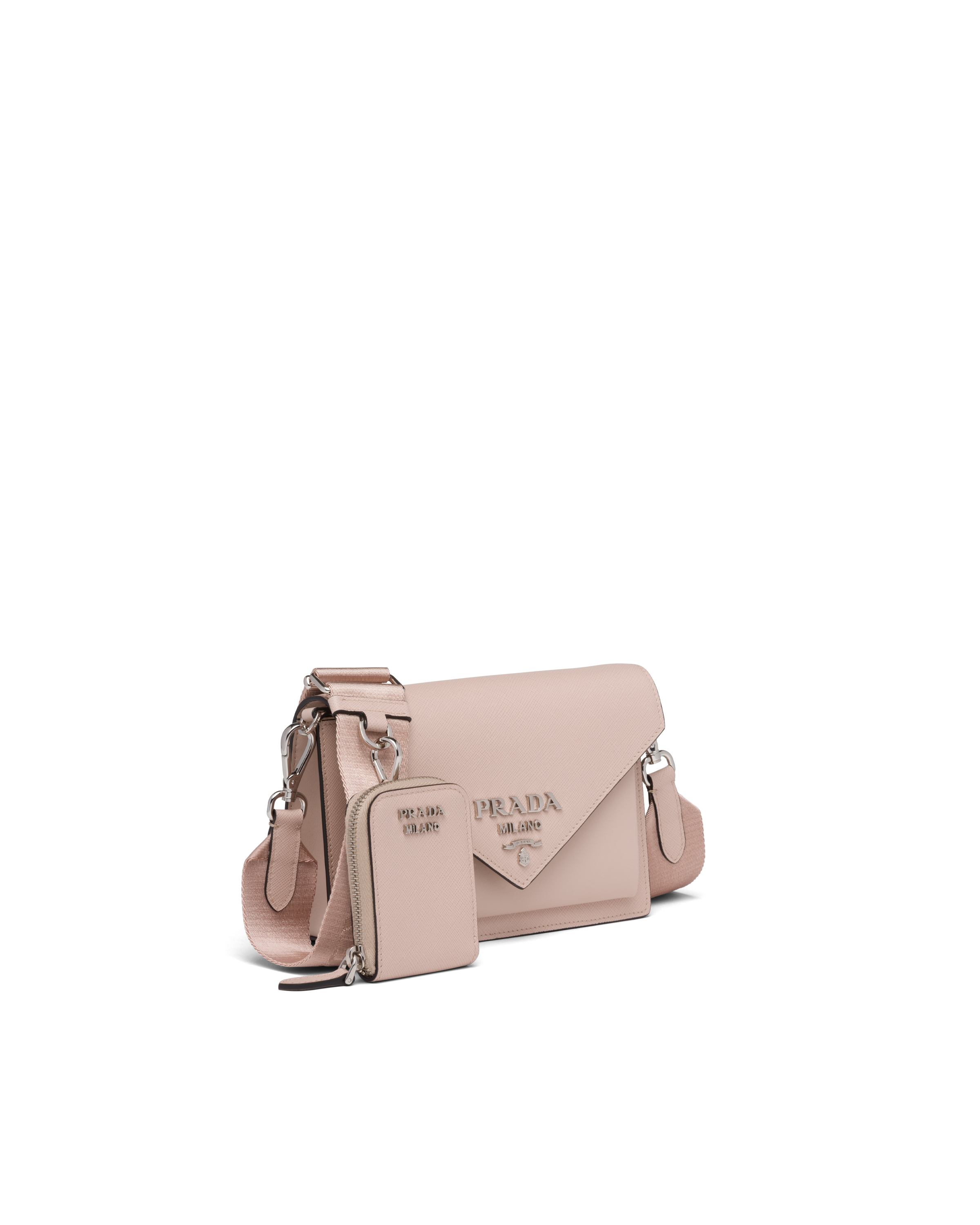 Saffiano leather mini envelope bag