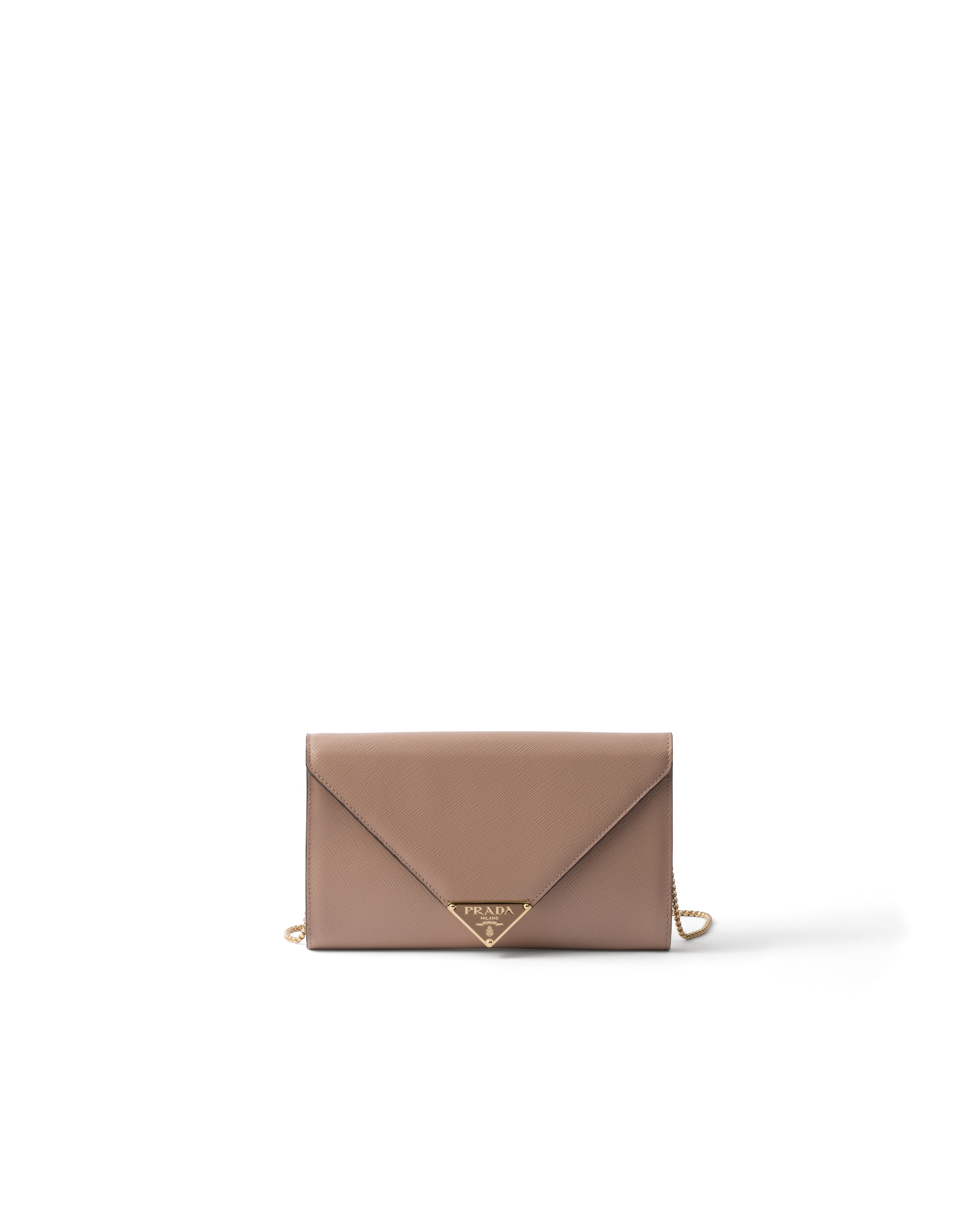 Prada Mini Borsa In Saffiano, Donna, Cipria