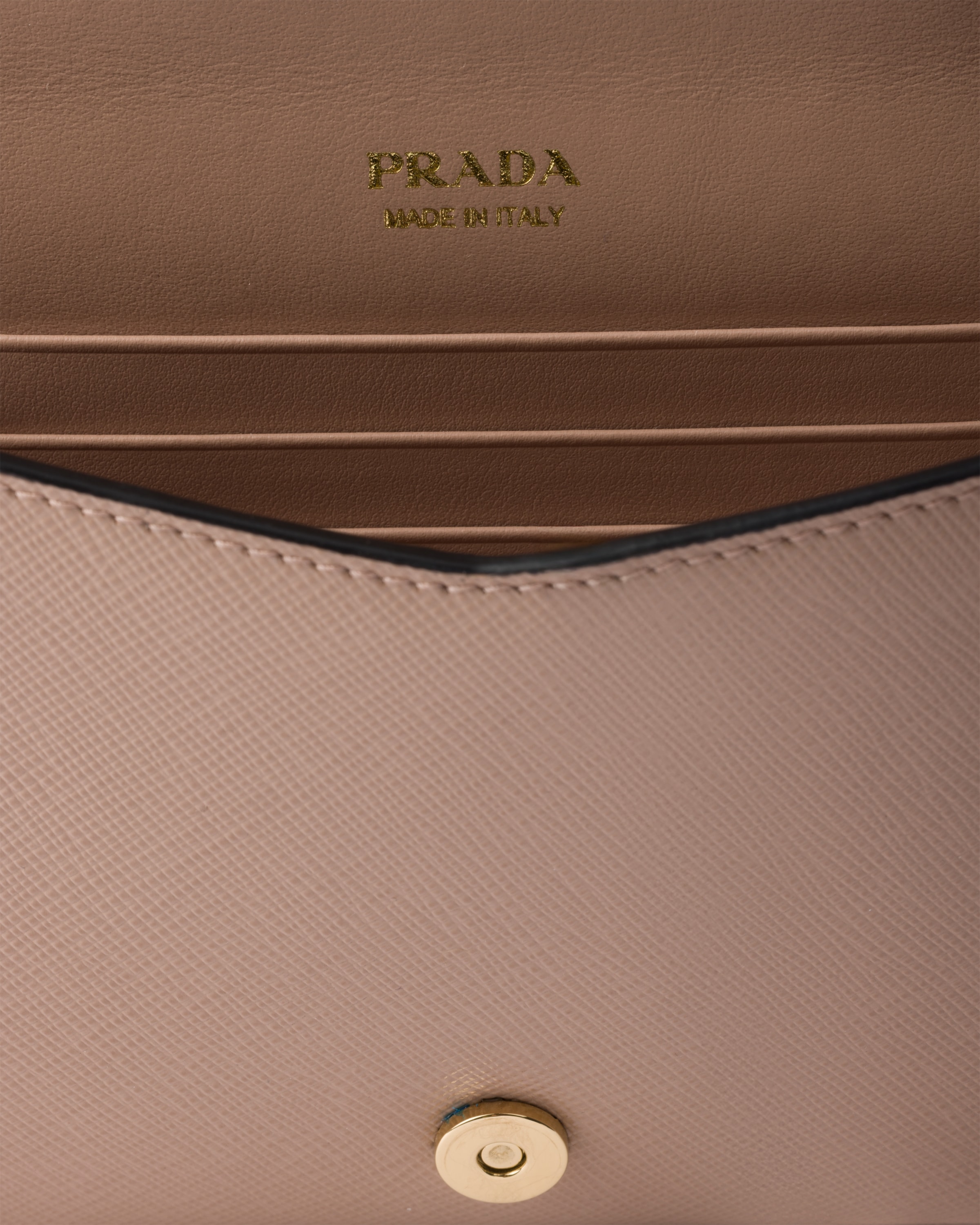 Prada Mini Saffiano Leather Bag In Powder