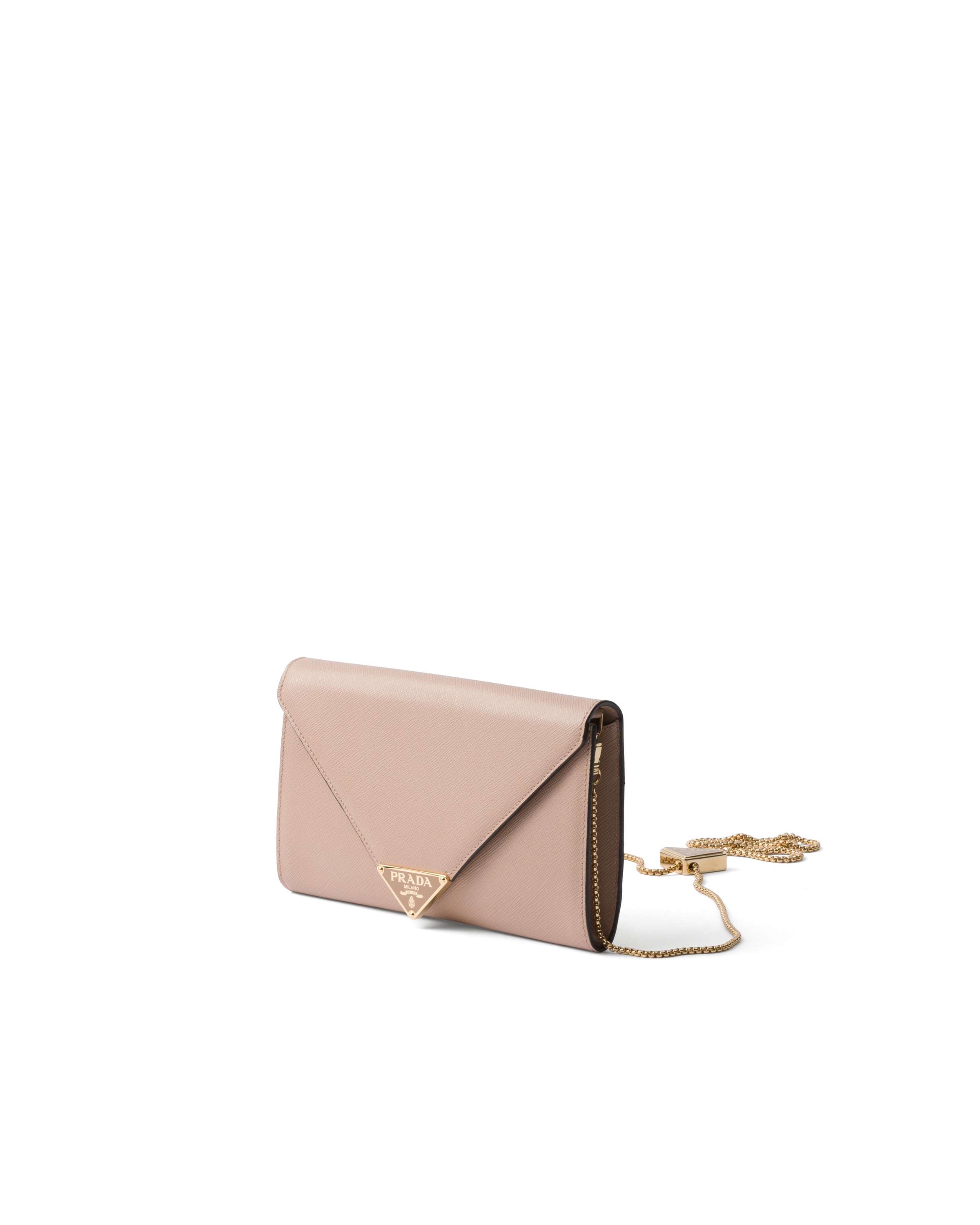 Prada Mini Saffiano Leather Bag In Powder