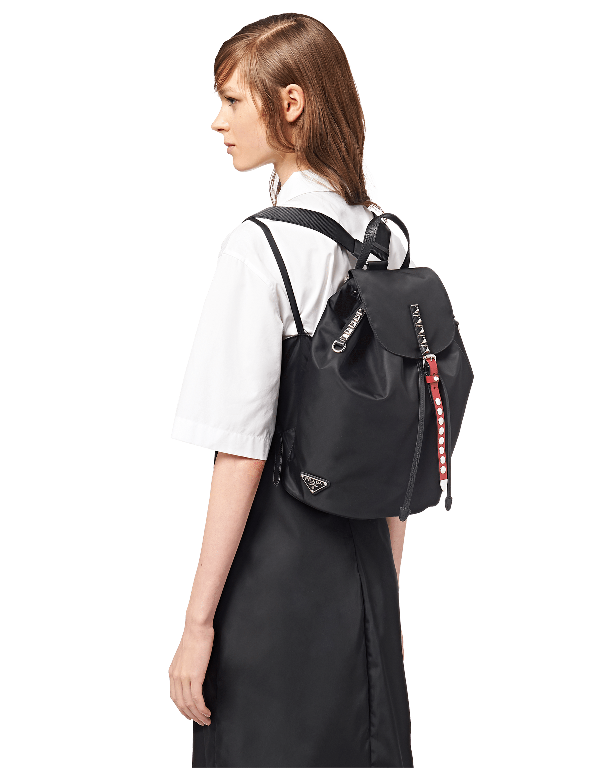 prada women's nylon backpack