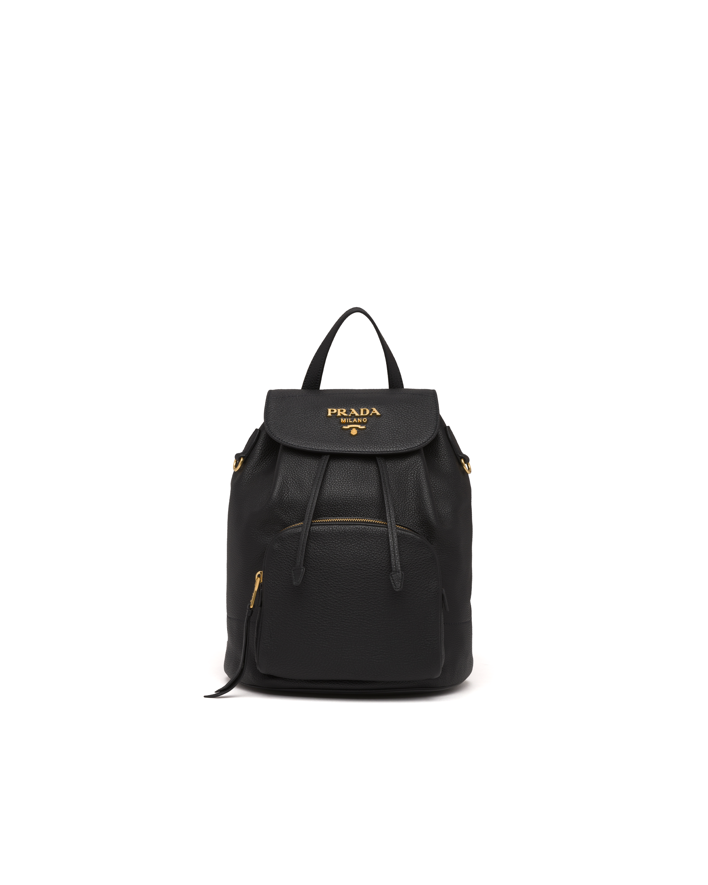 prada leather backpack