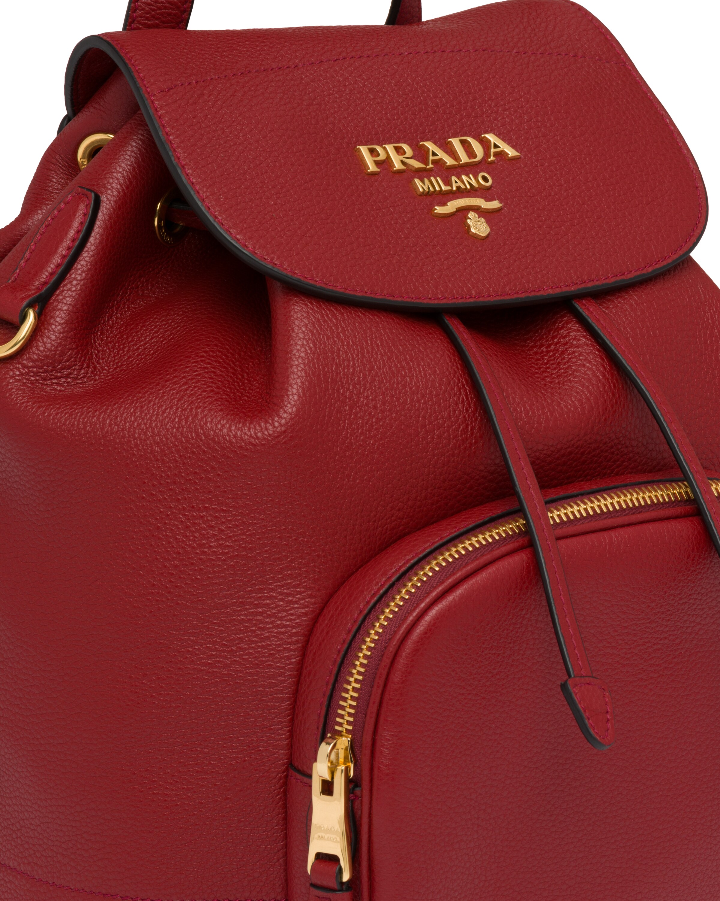 Leather backpack Prada