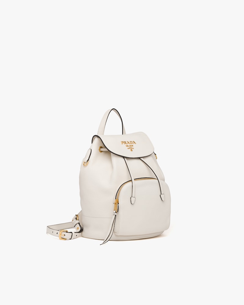 prada leather backpack