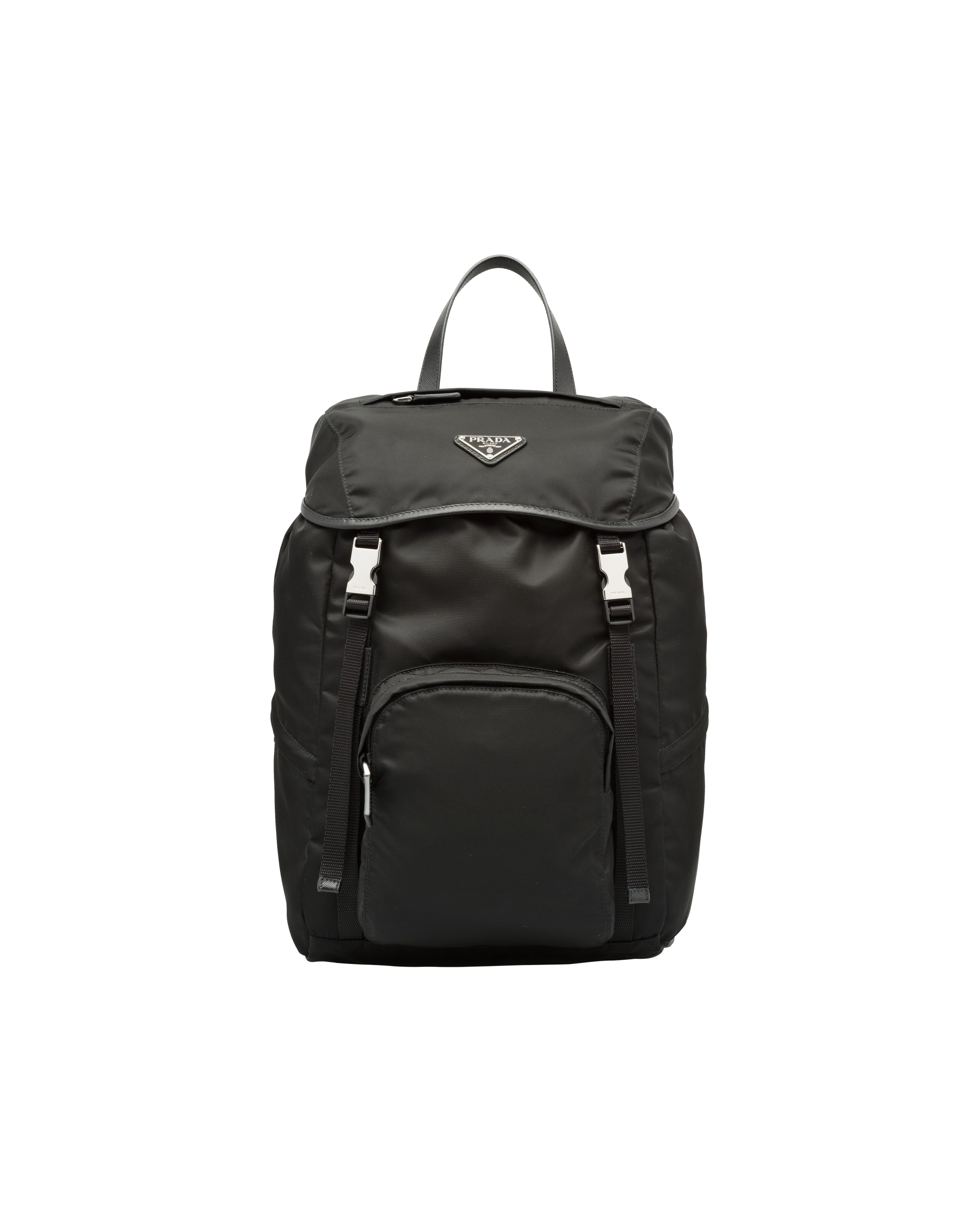 prada logo backpack