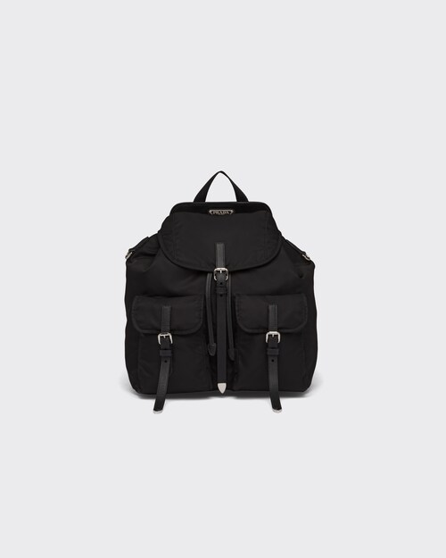 leather prada backpack