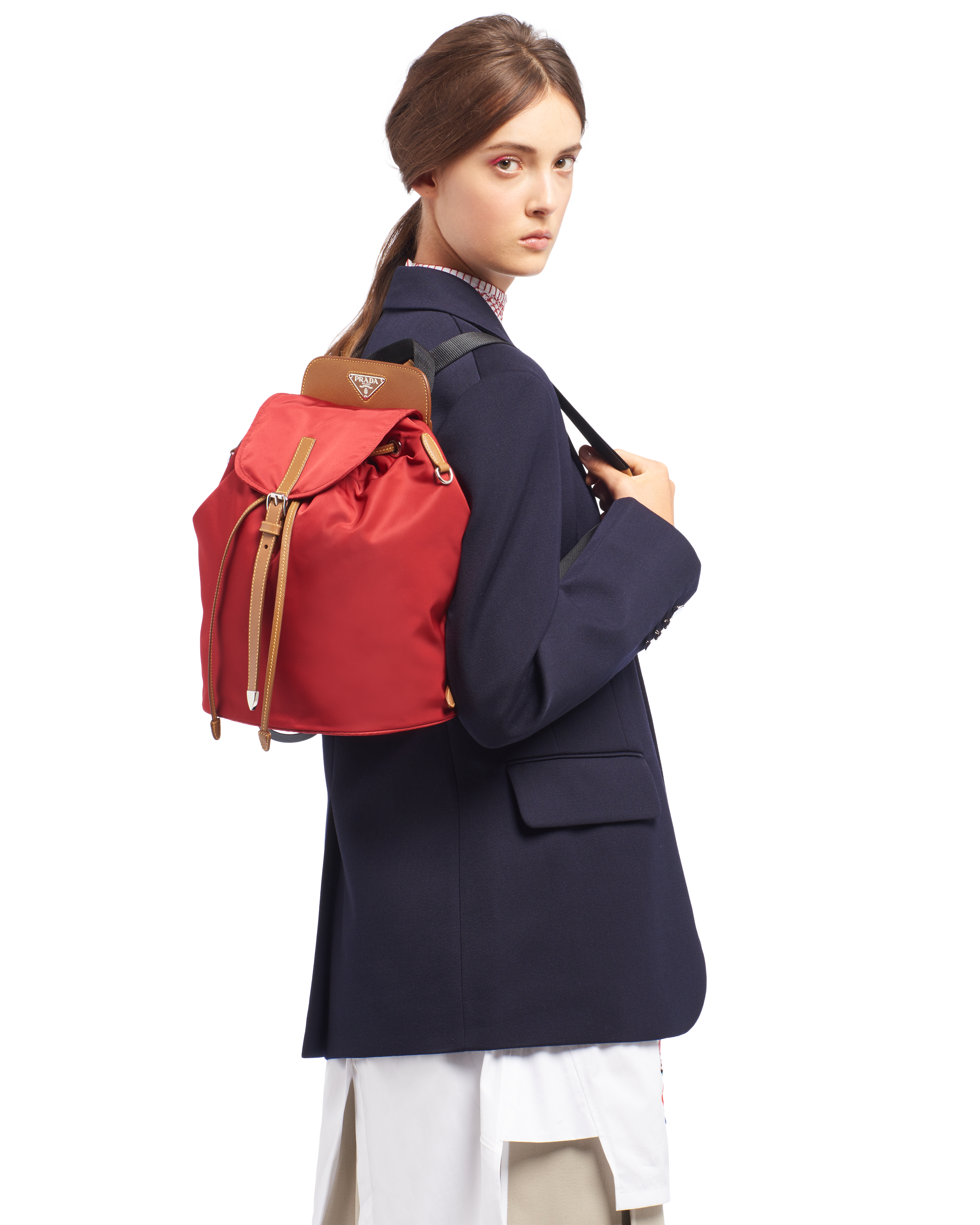 prada women's nylon backpack