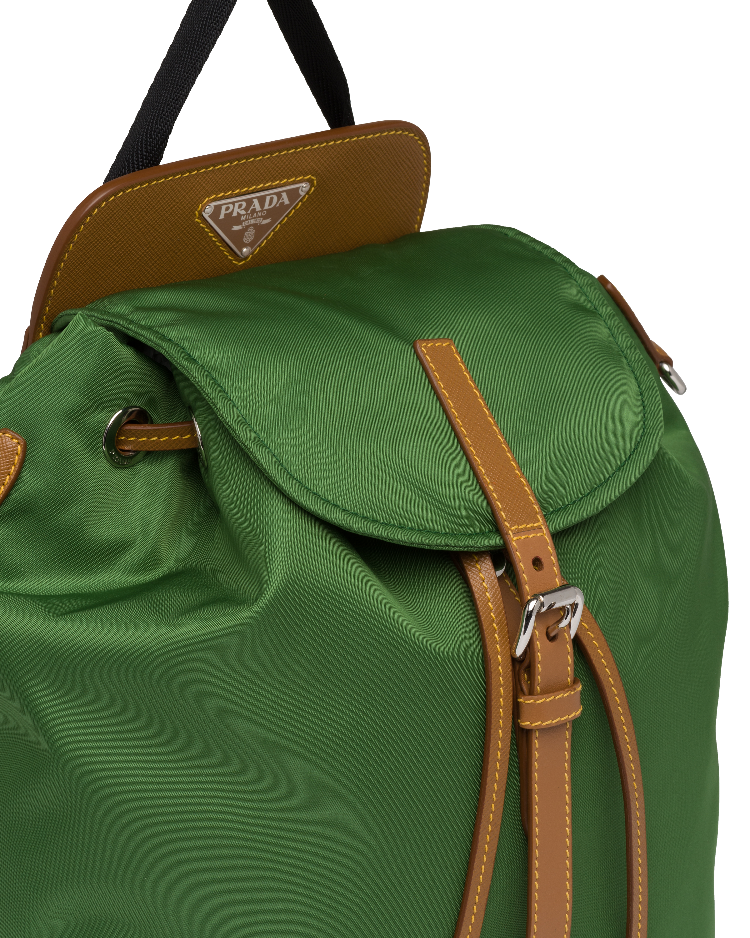 prada backpack green