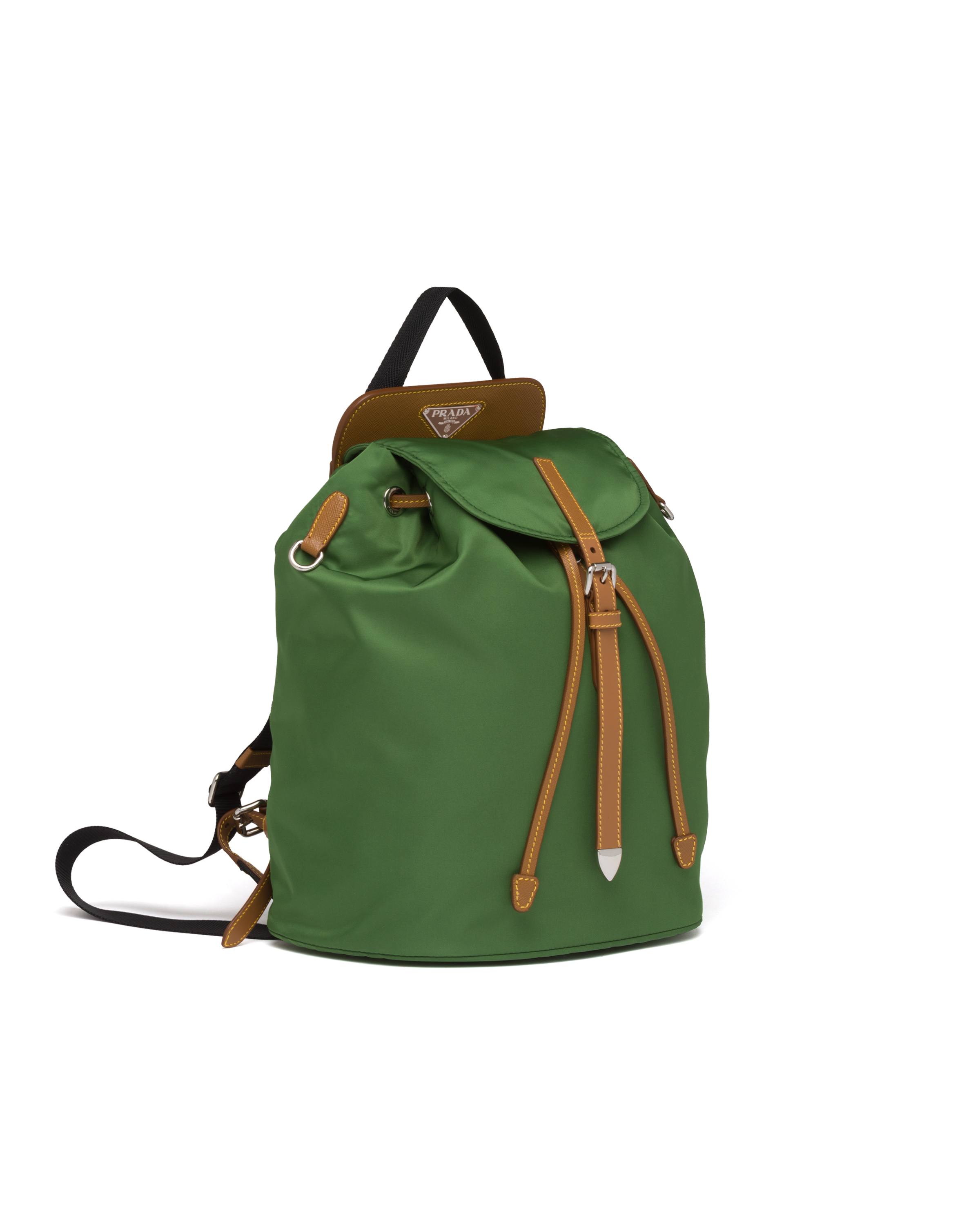 prada leather backpacks