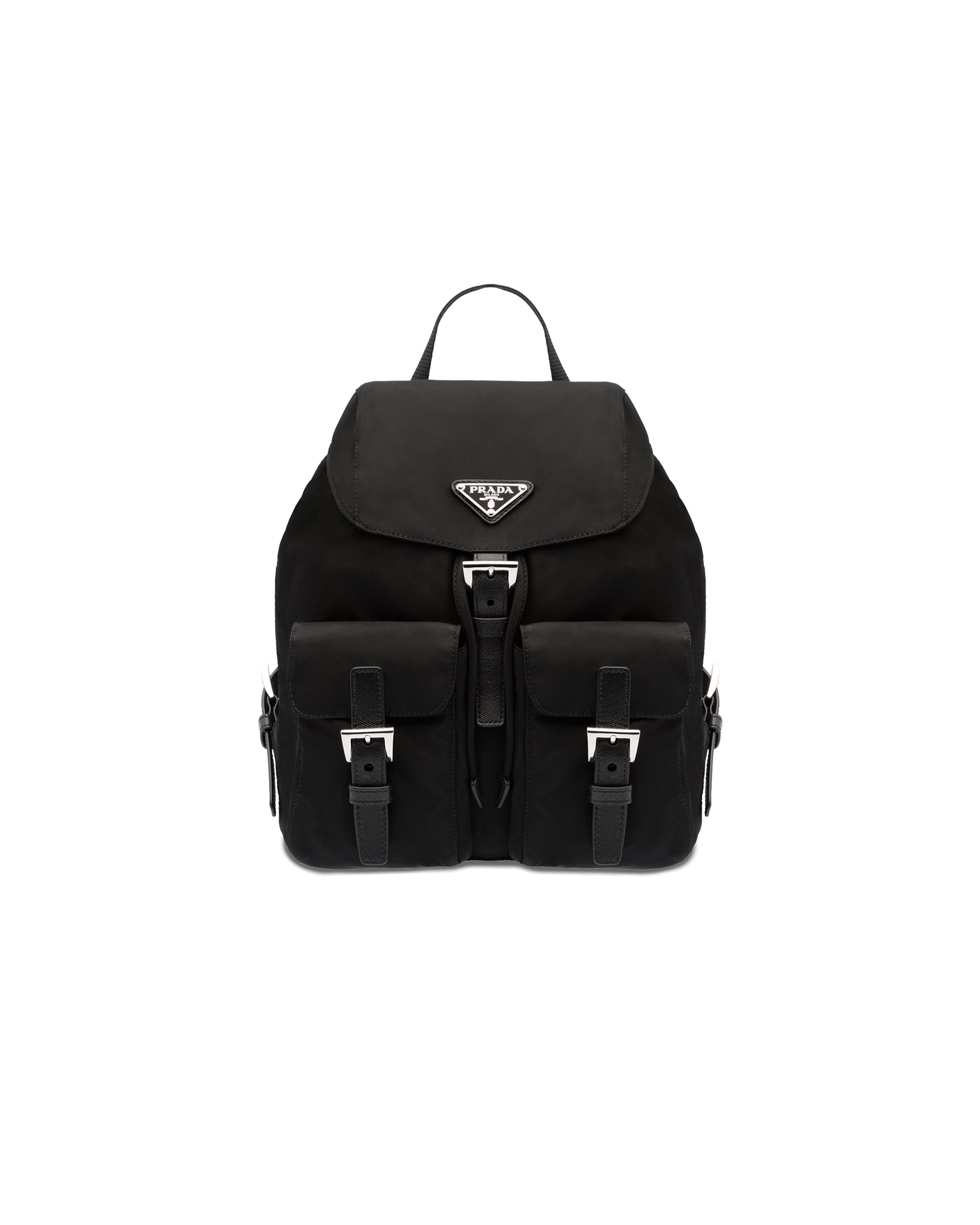 Prada Petit Sac À Dos En Re-nylon, Femme, Noir