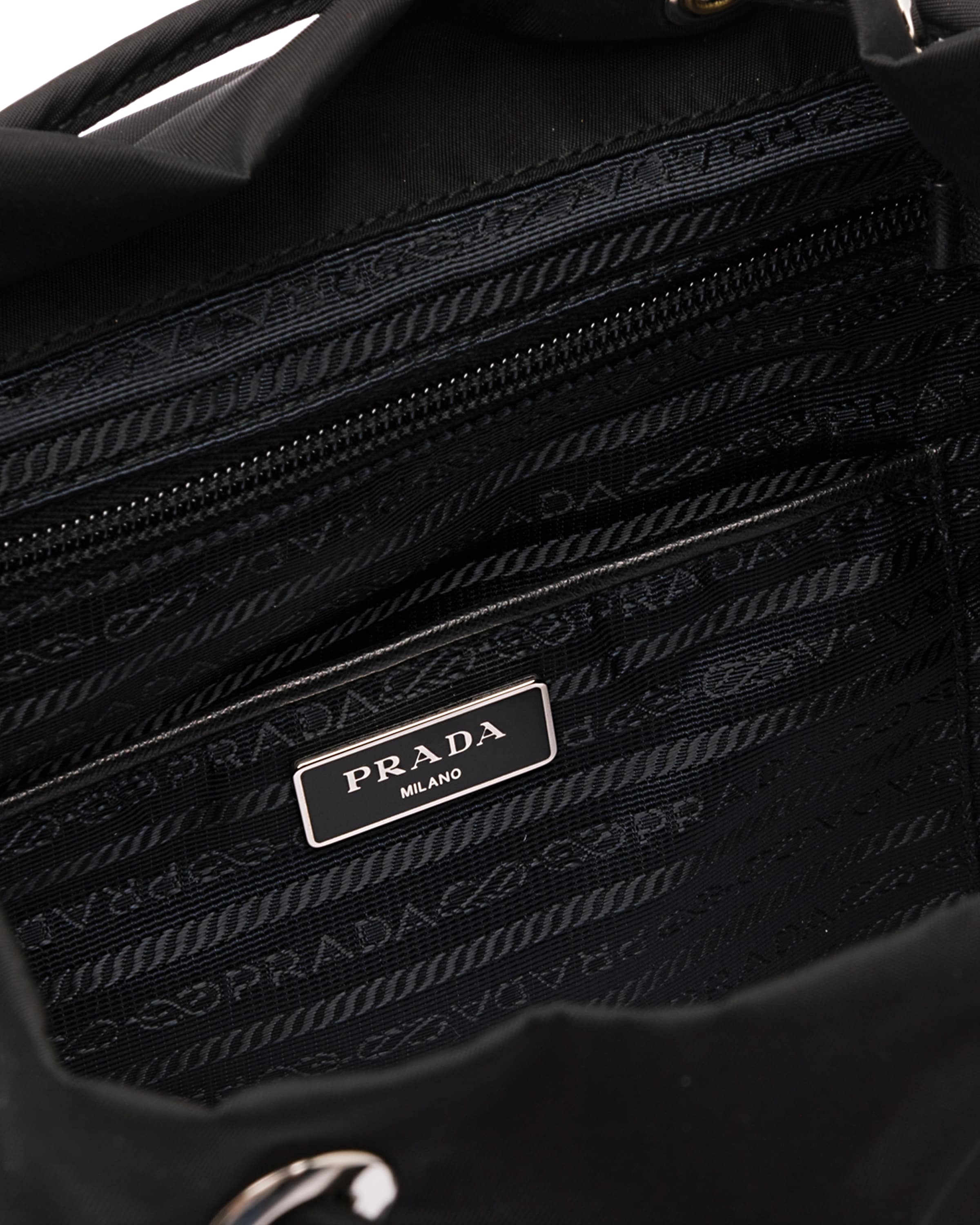 Prada Small Backpack With Adjustable Shoulder Straps In Black
