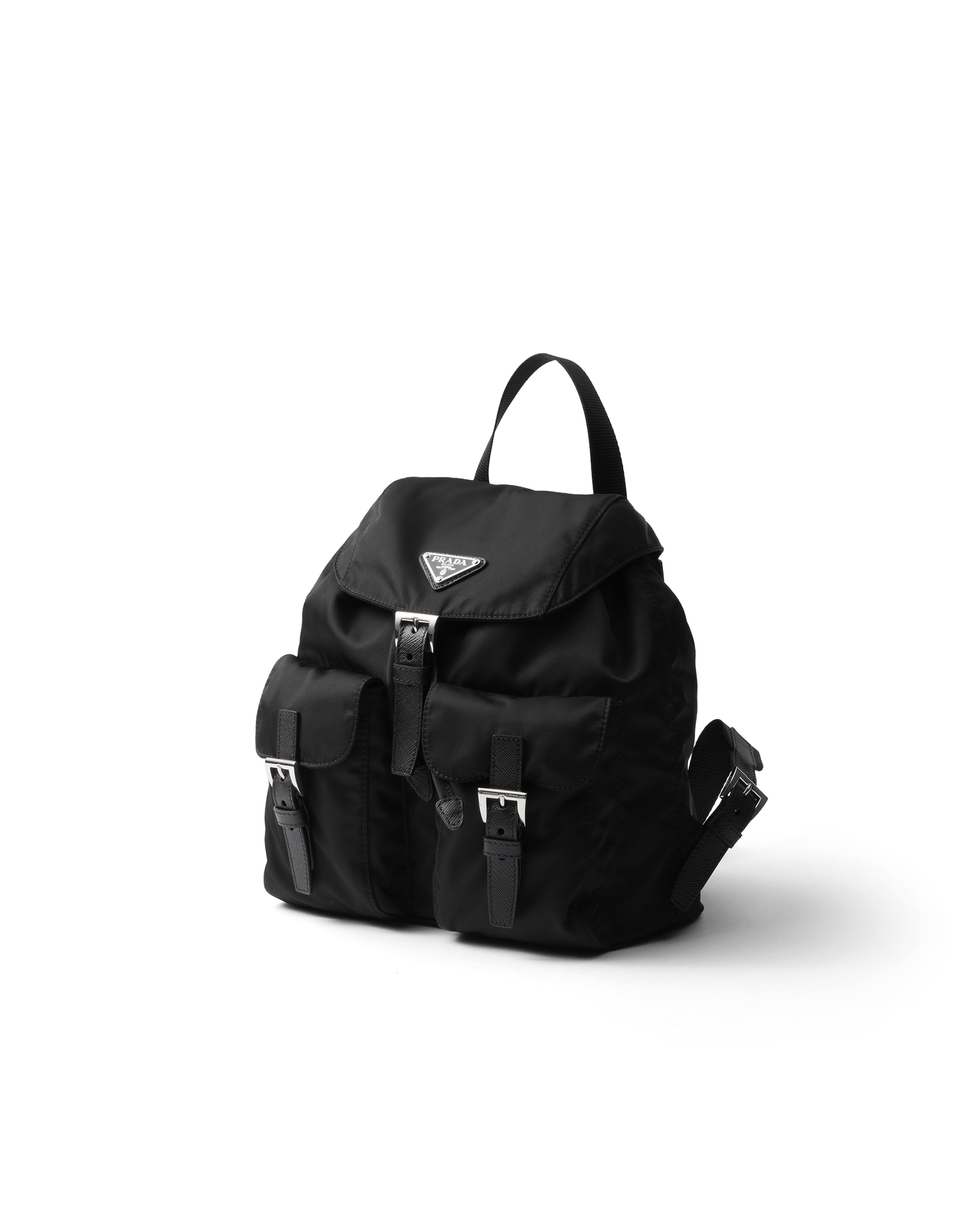 Prada Small Backpack With Adjustable Shoulder Straps In Black