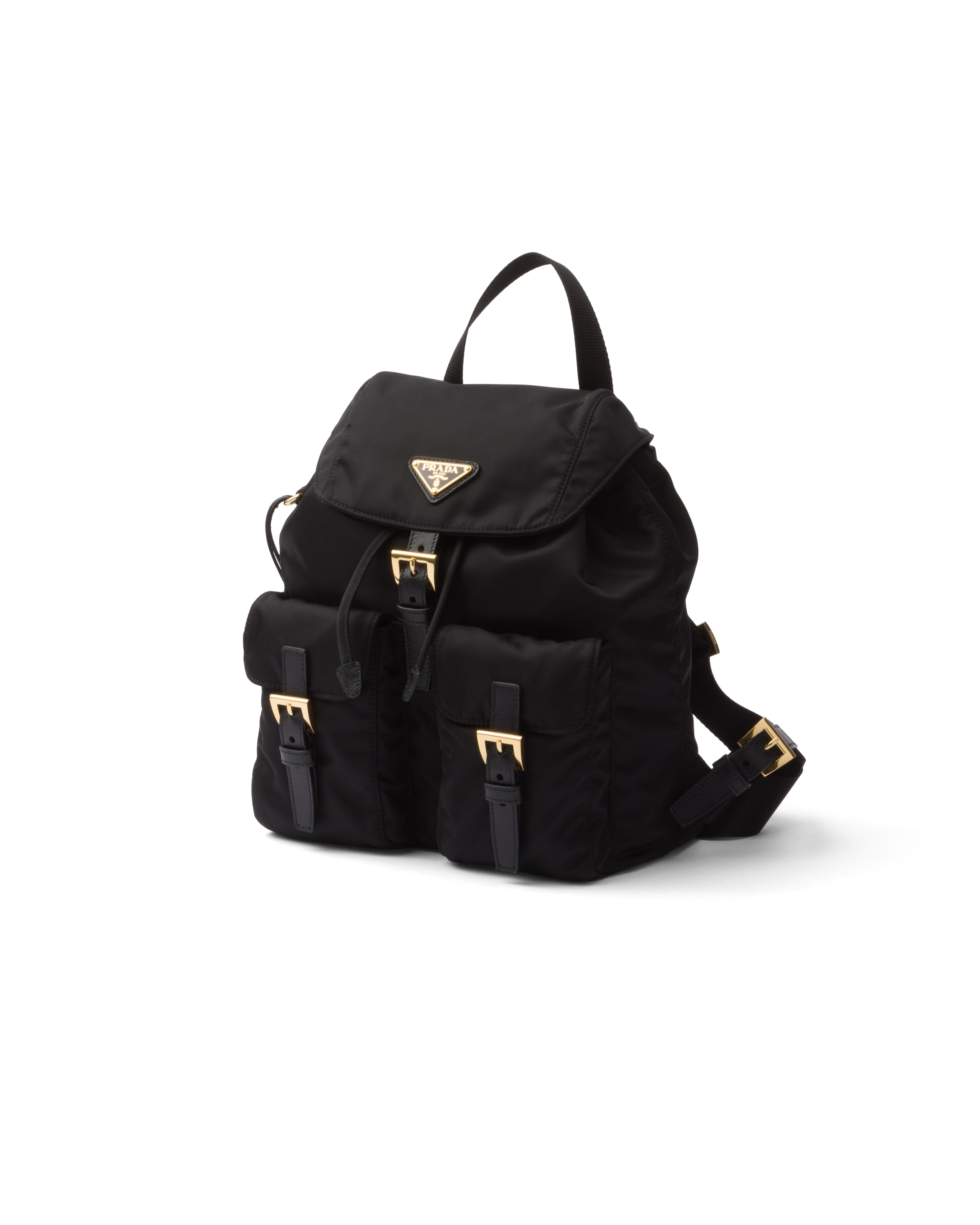 Prada Small Backpack With Adjustable Shoulder Straps In Black