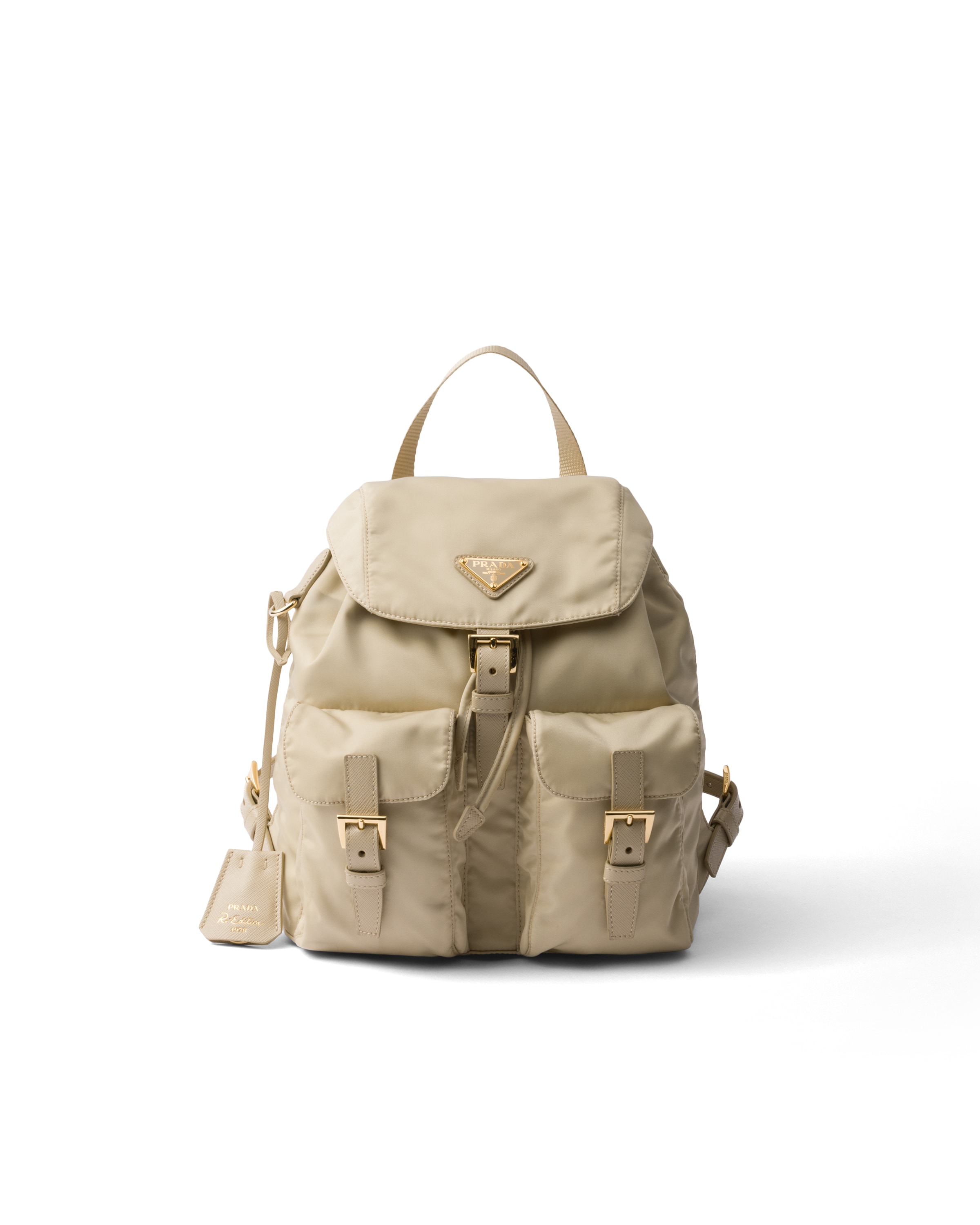 Prada Re-edition 1978 Small Re-nylon Backpack, Woman, Desert