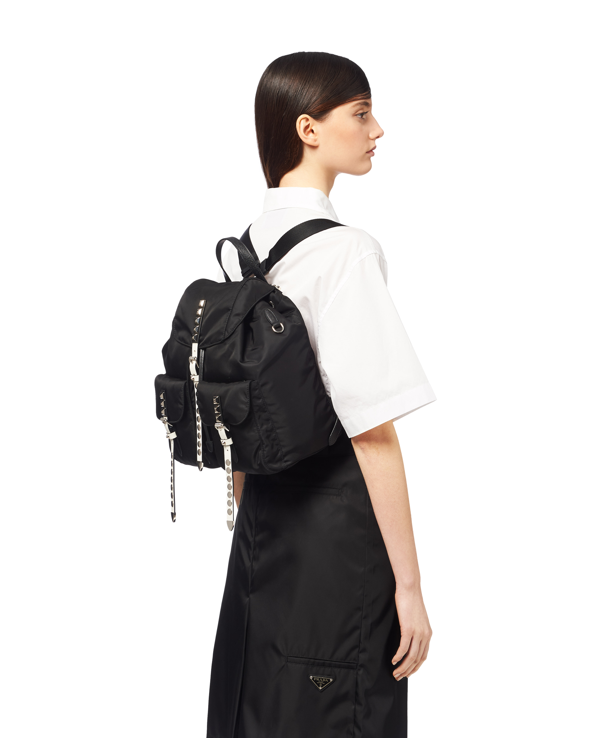 Black nylon rucksack Clearance