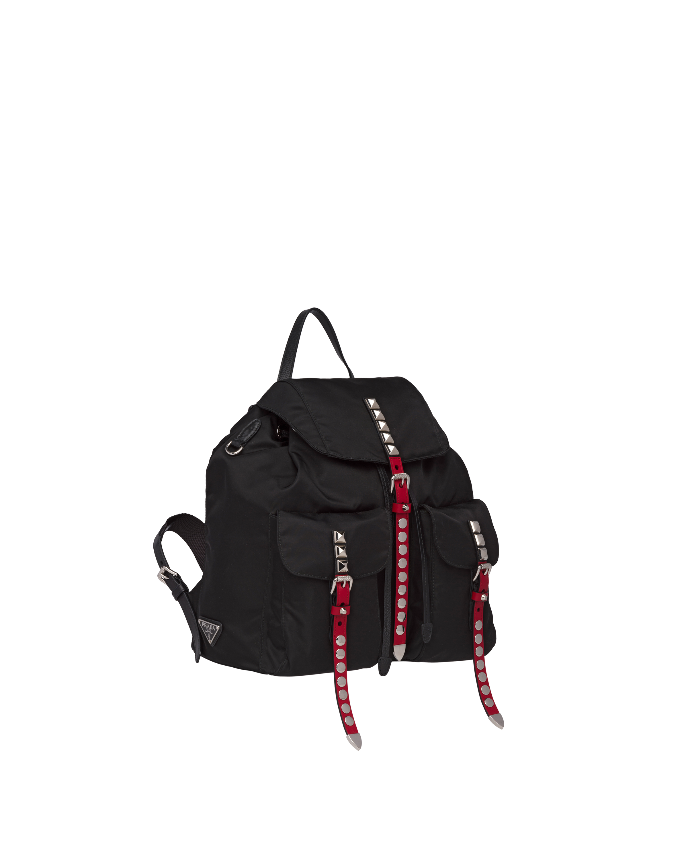 prada black nylon backpack