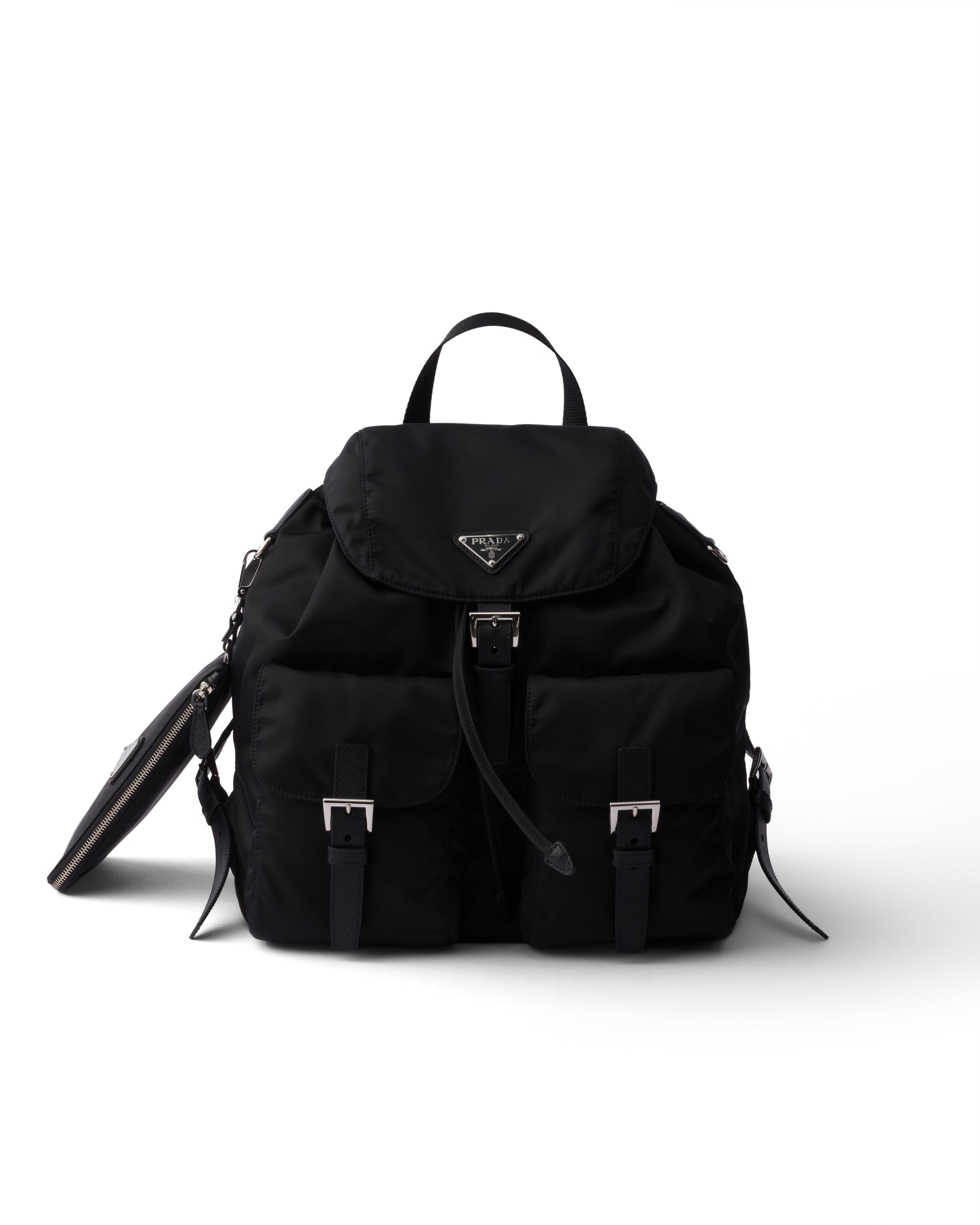 Prada Medium Re-nylon Backpack, Woman, Black