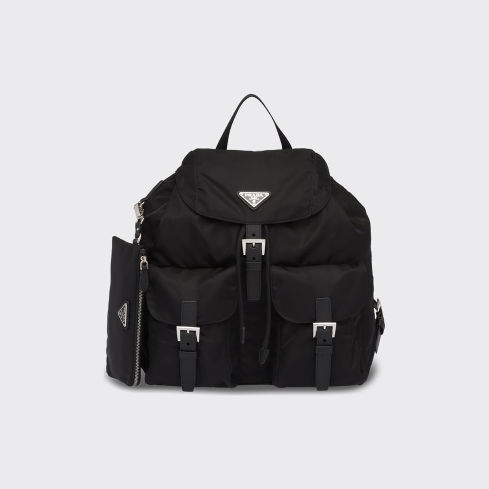 Does not move delivery fashion Black Re-Nylon medium backpack | Prada