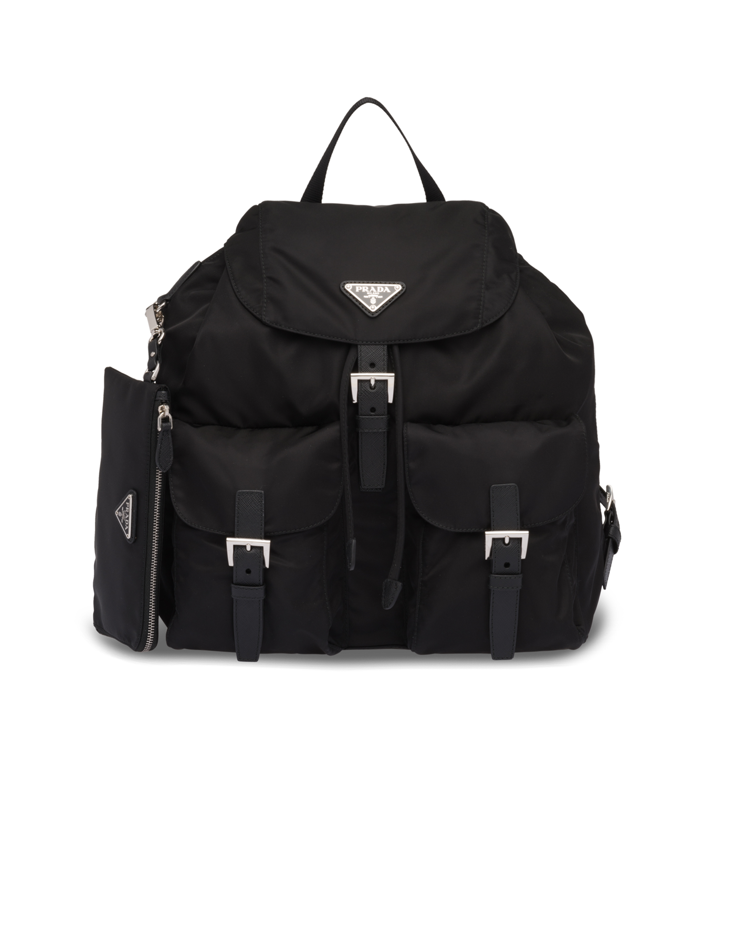 Prada Re-nylon Medium Backpack In Black