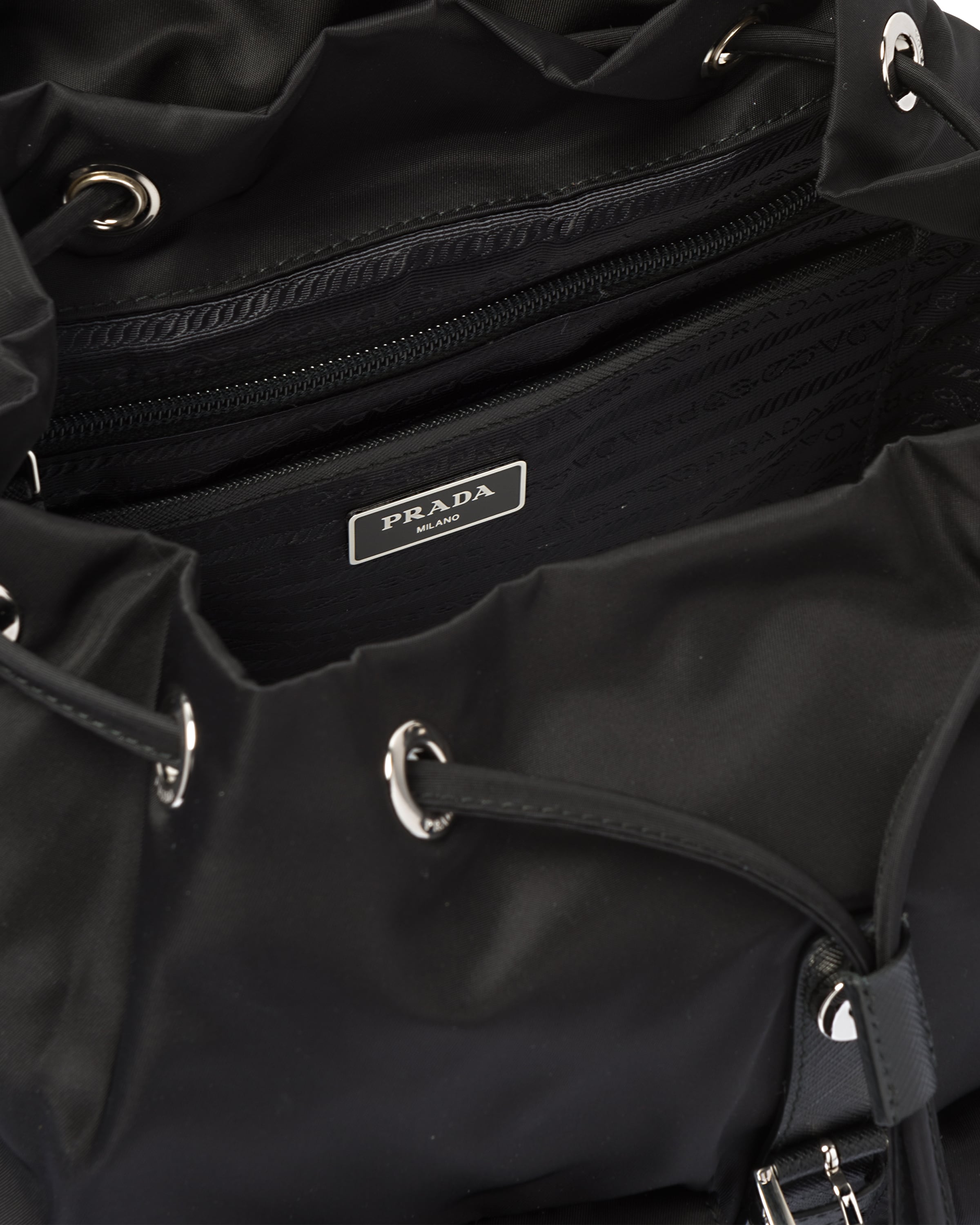 Black ReNylon medium backpack Prada