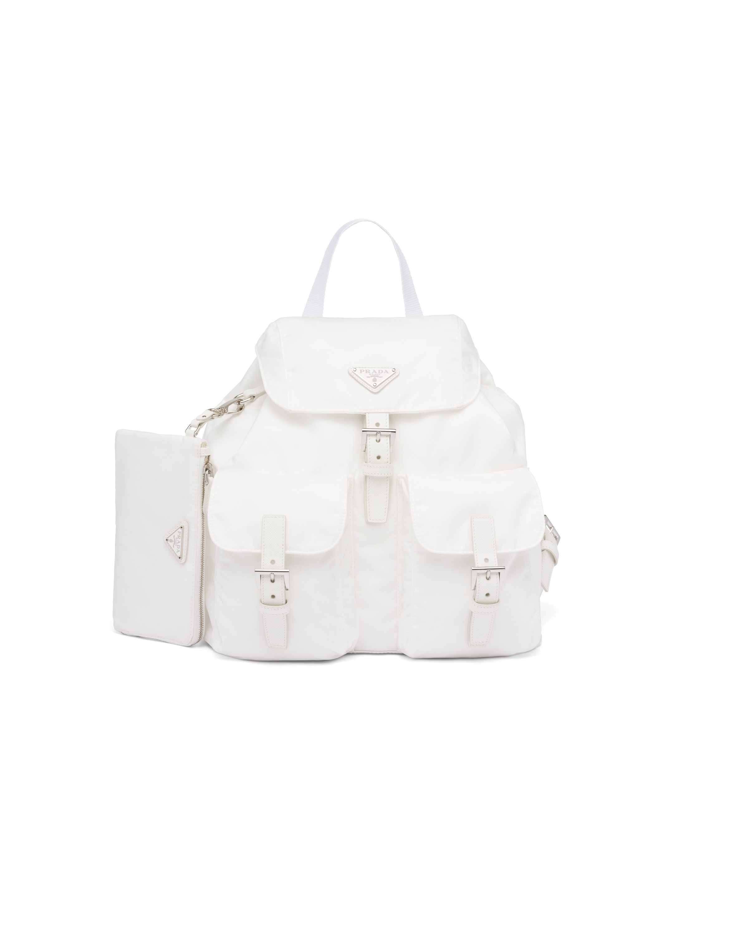 White Re-Nylon medium backpack | Prada