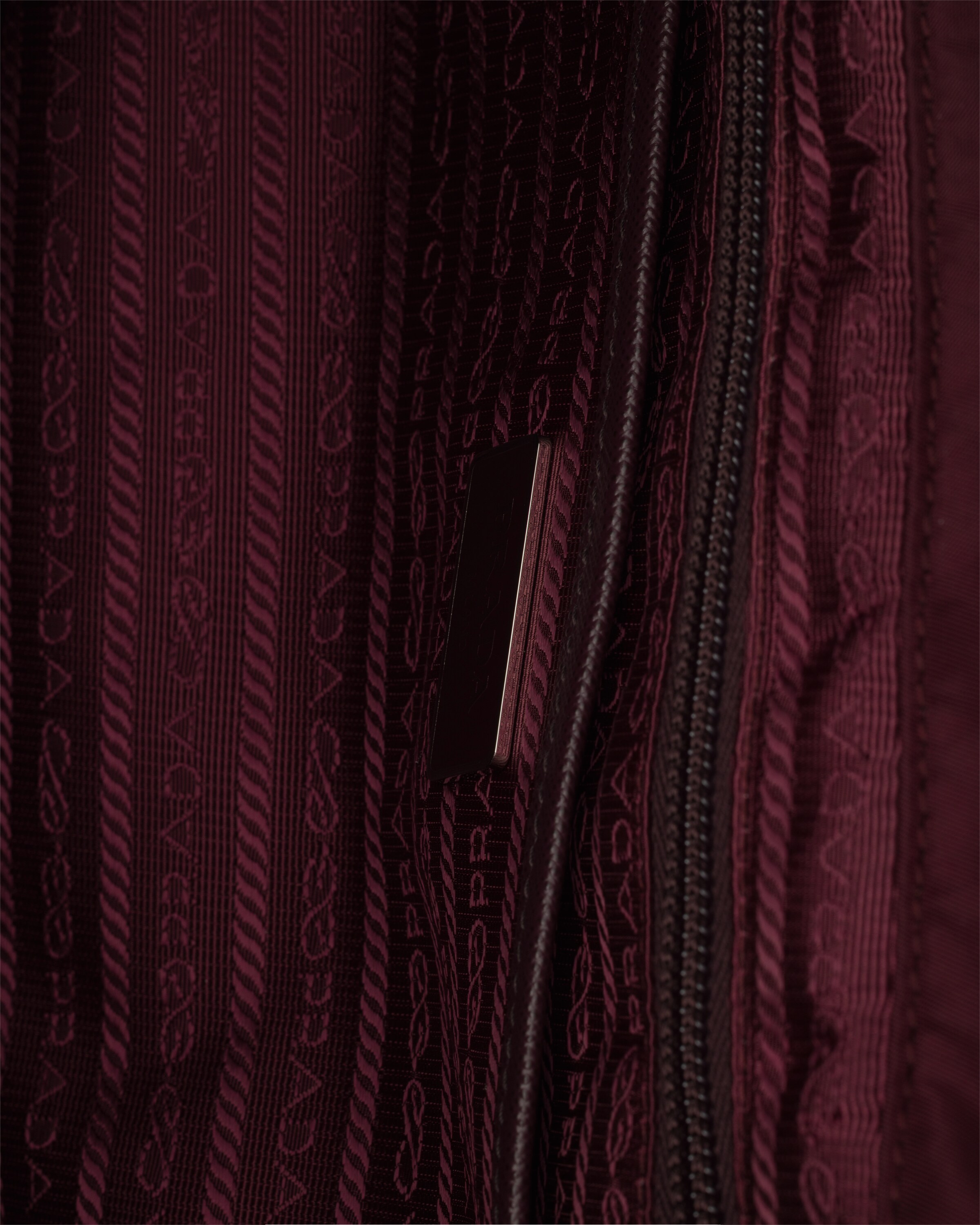 Prada Medium Re-nylon Backpack With Pouch In Burgundy