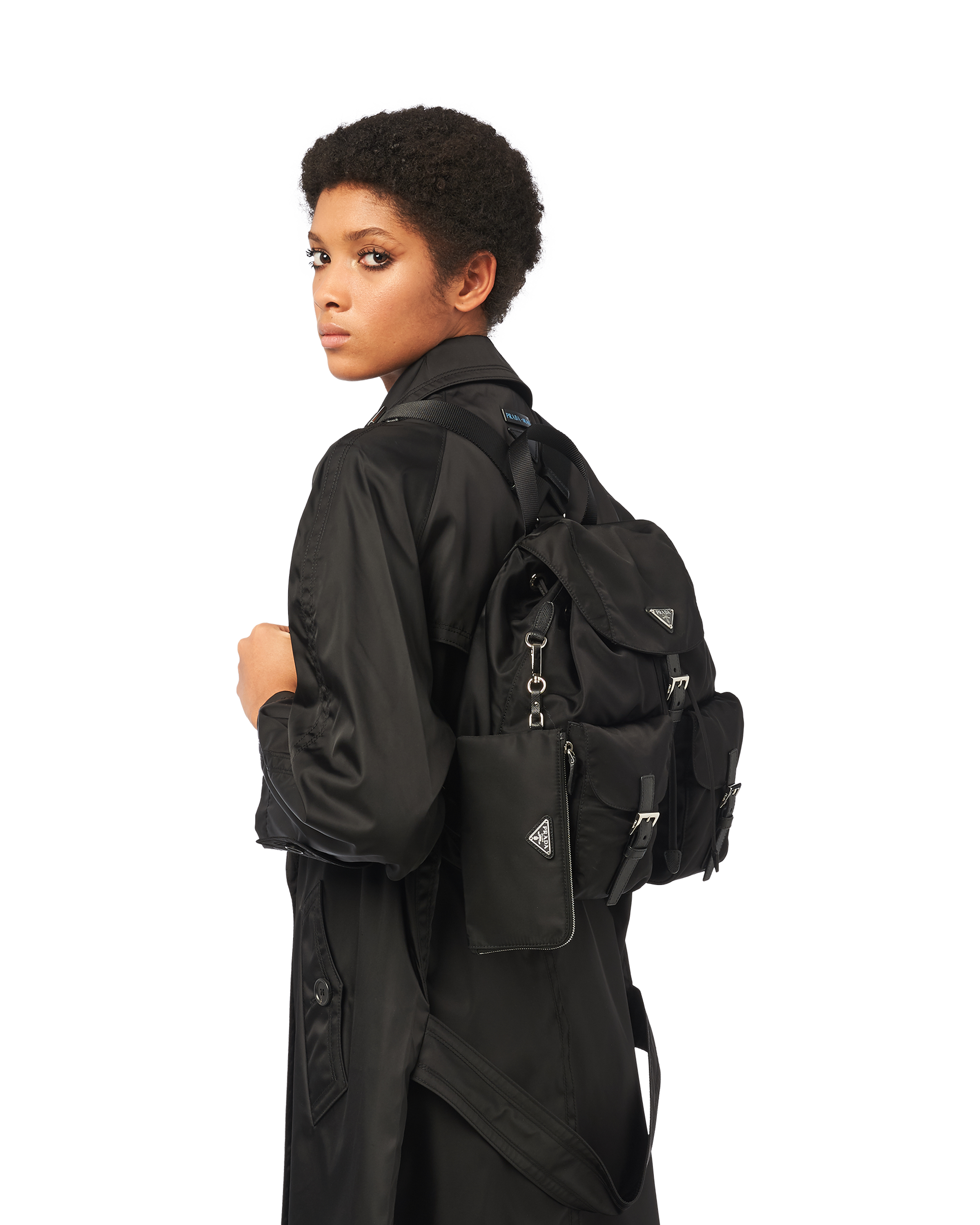 Prada medium nylon backpack online