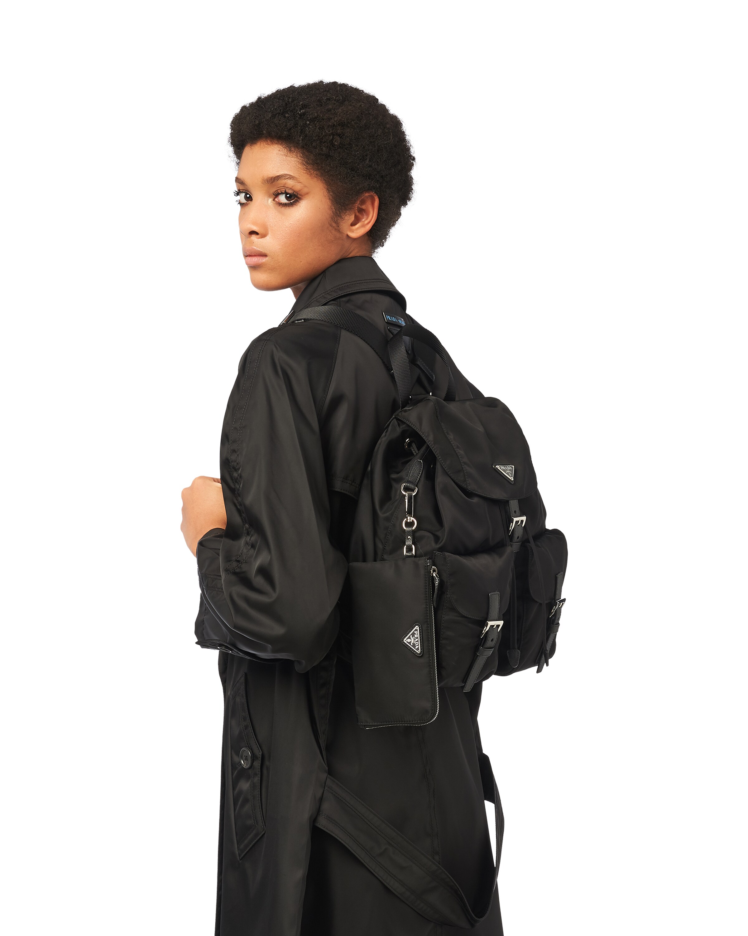 Medium Nylon Backpack Prada