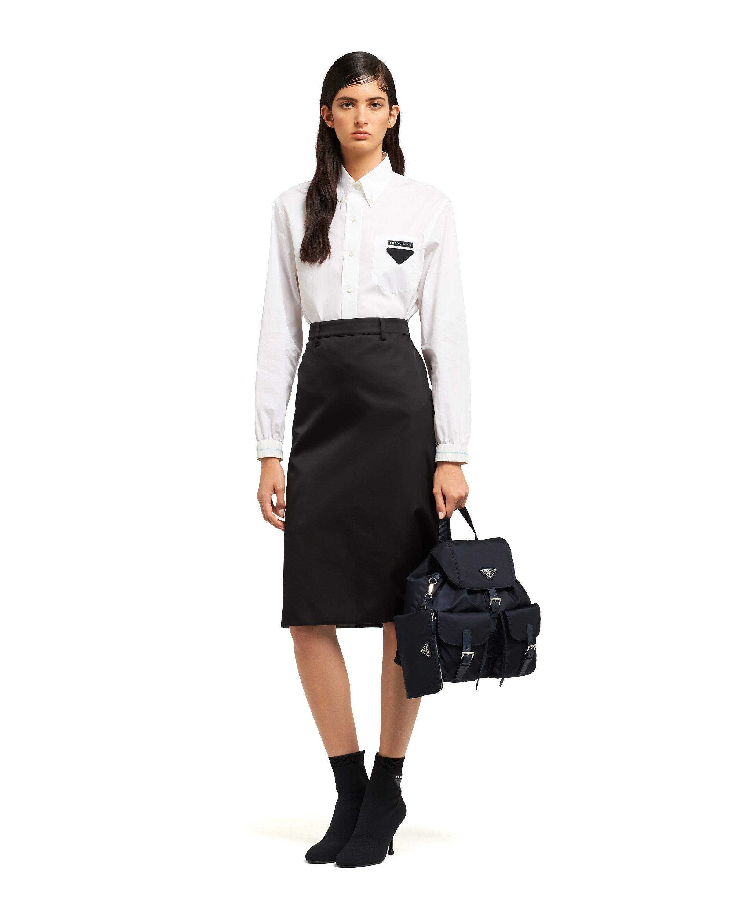 Medium Nylon Backpack Prada