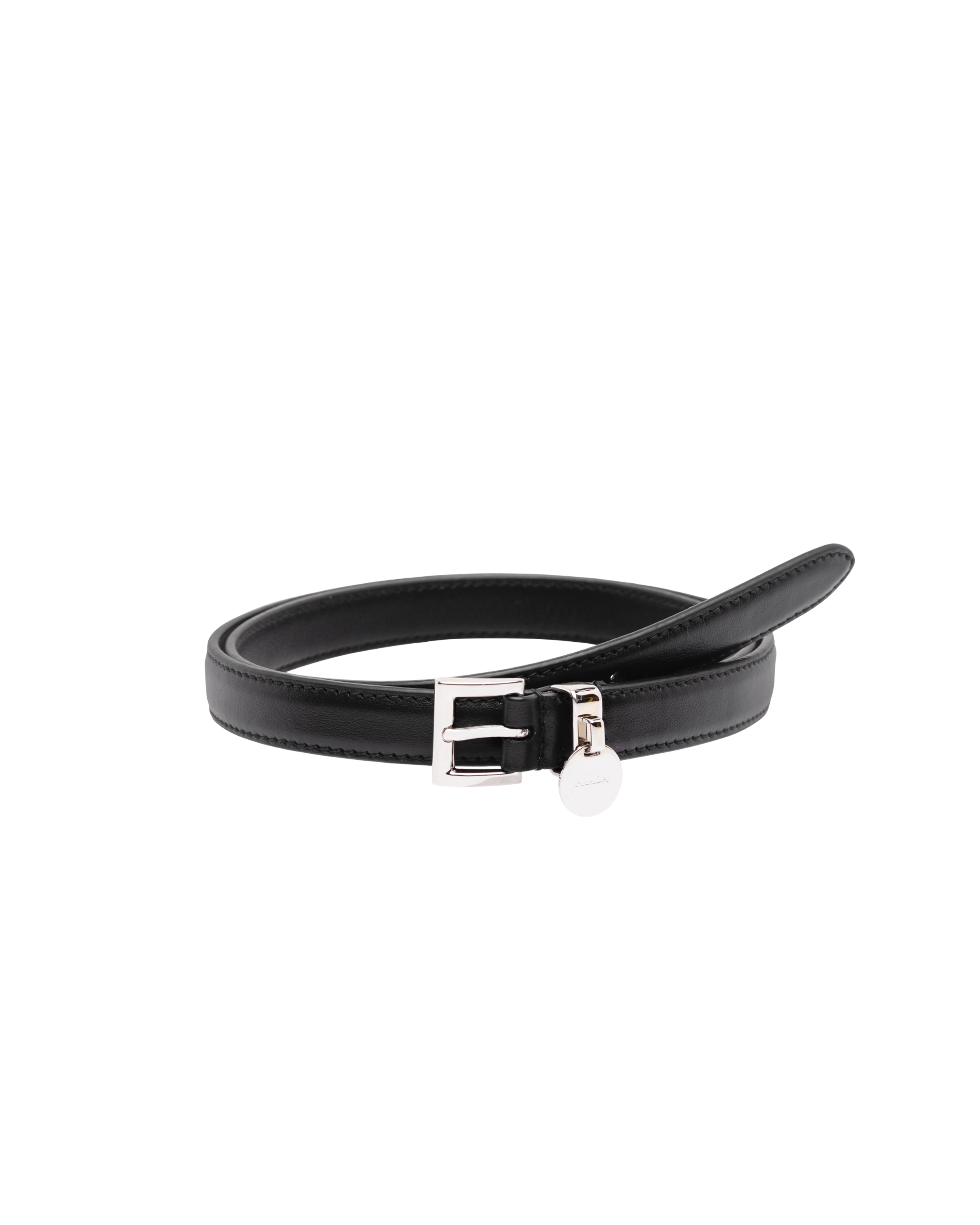 Prada leather belt sale