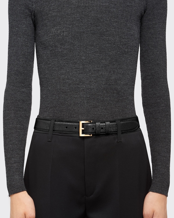 Ceinture en cuir saffiano Ceinture en cuir saffiano