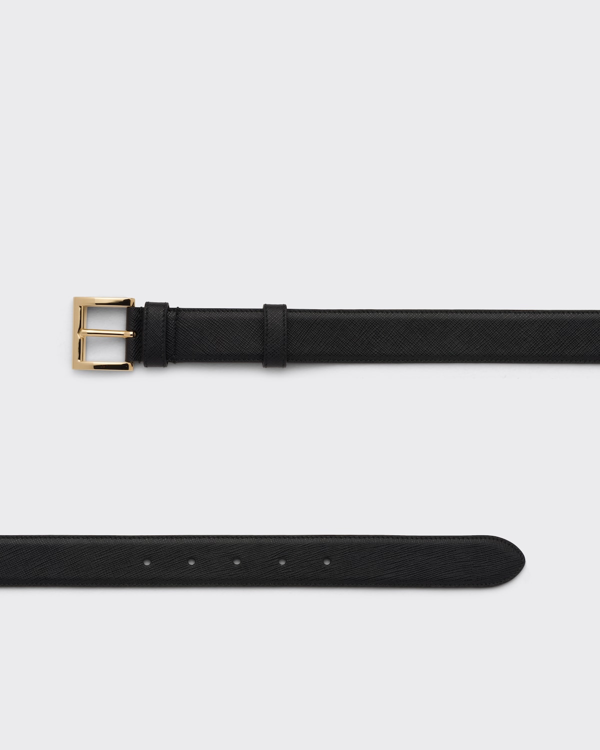 PRADA 25S BELT 15 MM IN BROWN CALFSKIN 571358