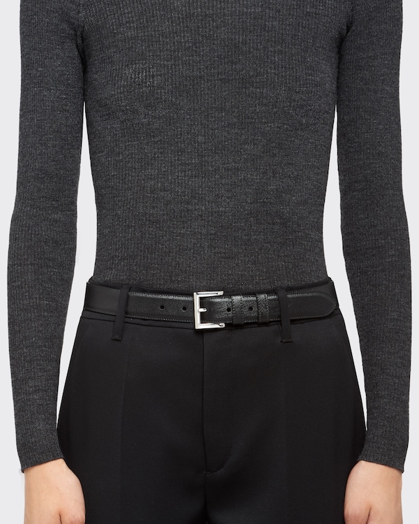 Saffiano Leather Belt Saffiano Leather Belt